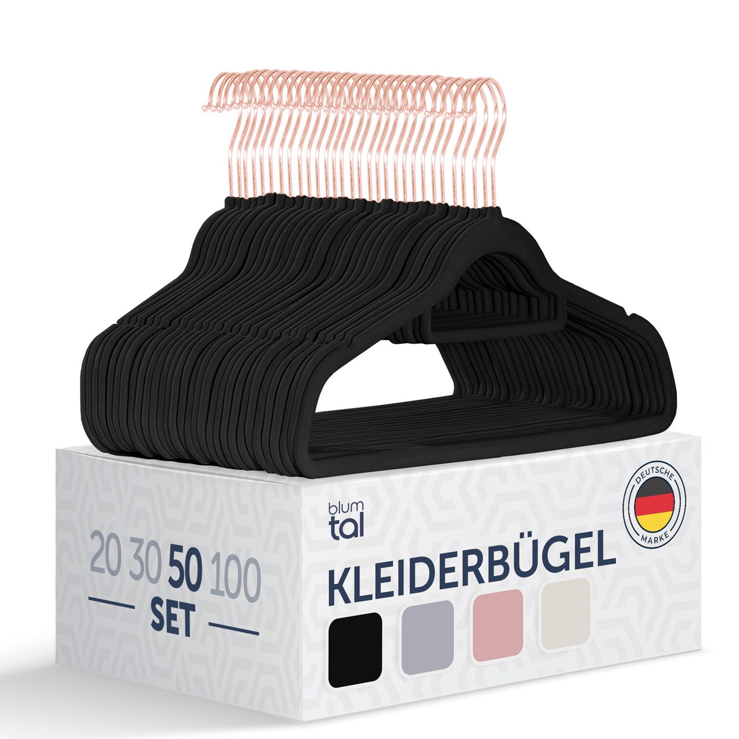 Blumtal Kleiderbügel Rutschfest - Samtoptik - günstig online kaufen