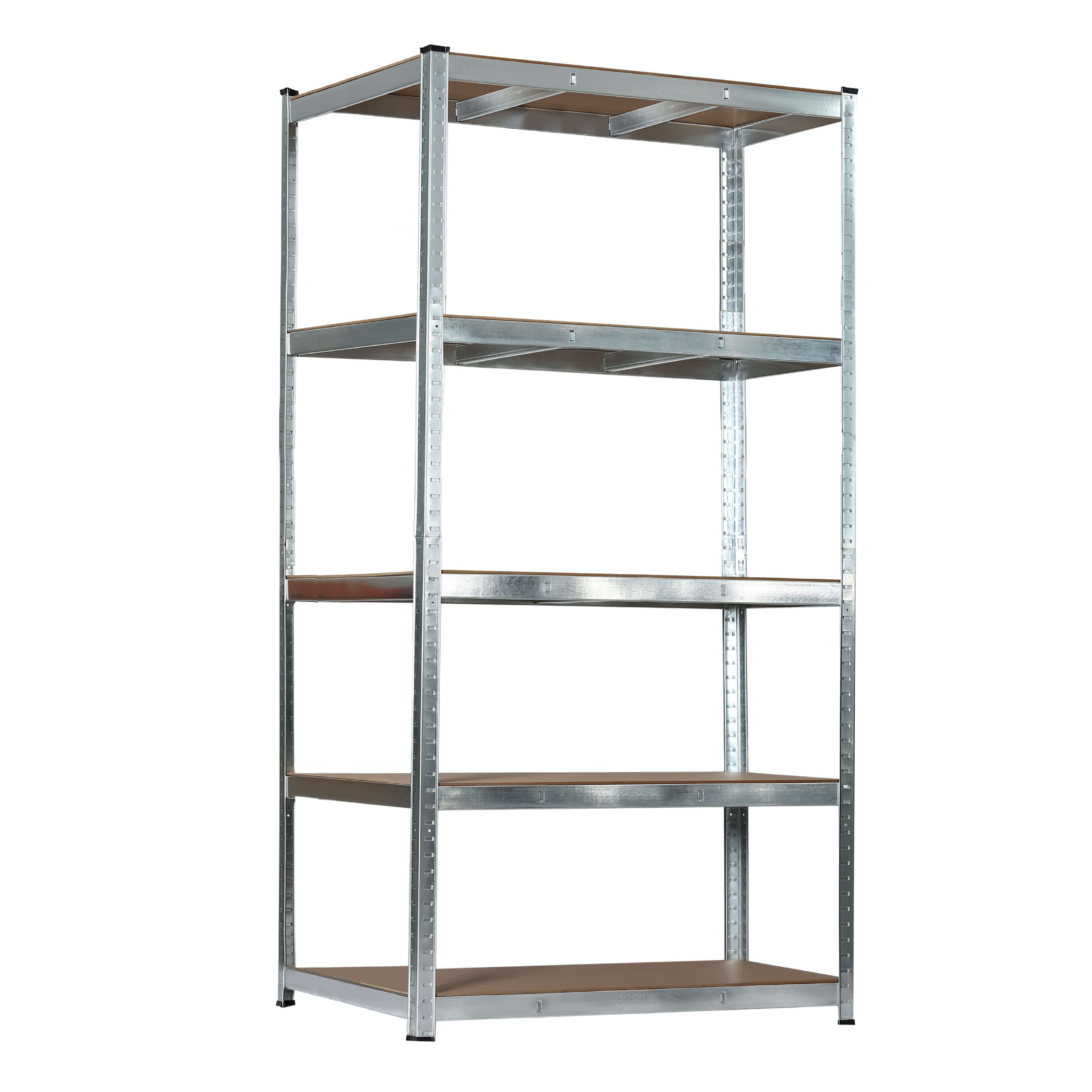 SCHULTE Regalwelt Schwerlastregal 5 MDF Böden 180x120x40 cm (HxBxT), 150 kg/Boden, verzinkt