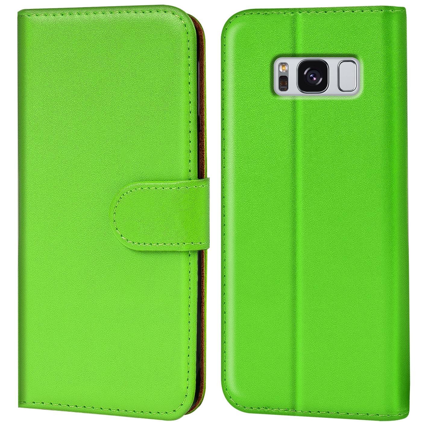 CoolGadget Handyhülle Book Case Handy Tasche für Samsung Galaxy S8 Plus 6,2 Zoll, Hülle Klapphülle Flip Cover für Samsung S8+ Schutzhülle stoßfest