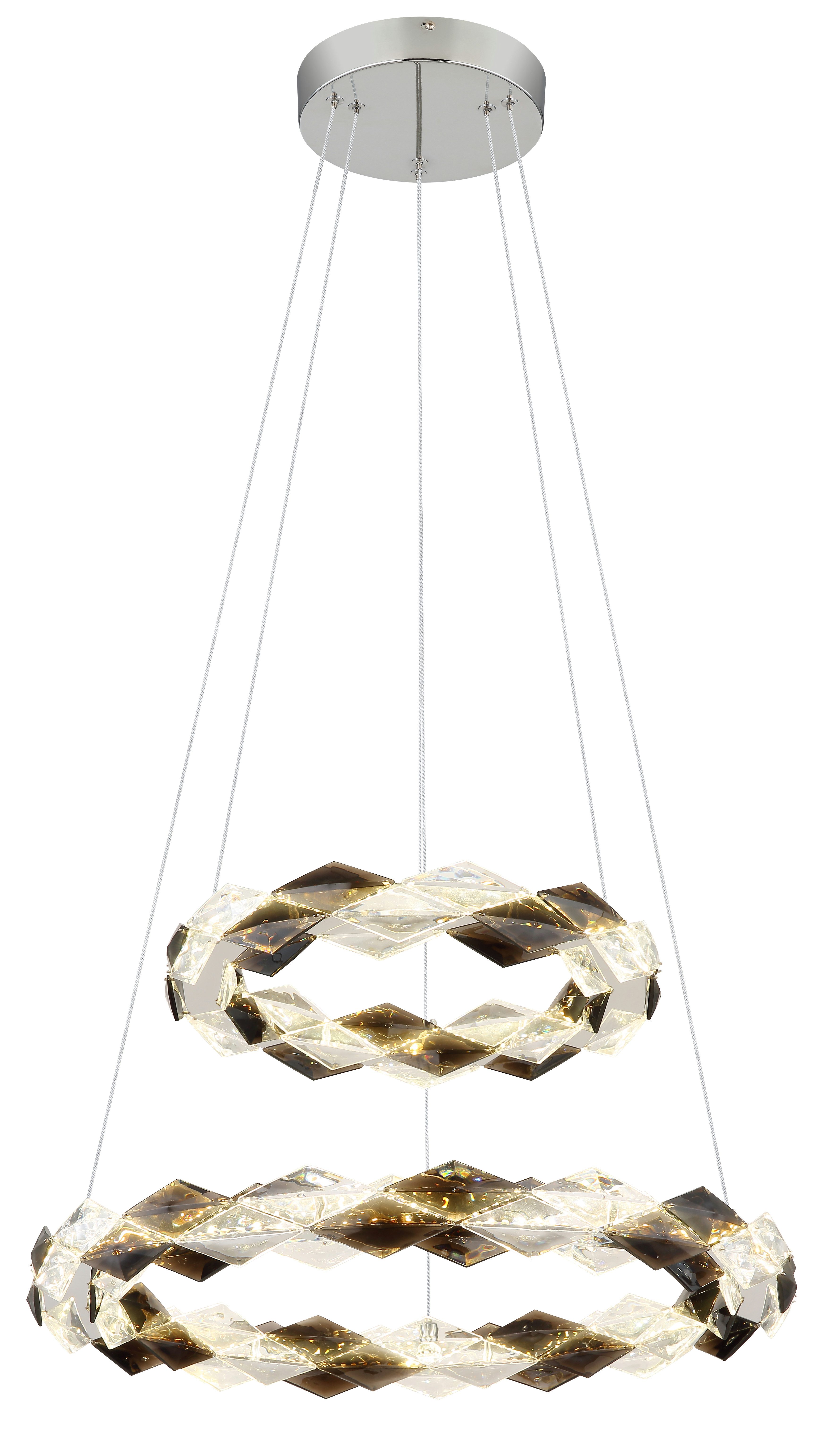 GLOBO LIGHTING LED Pendelleuchte KARILION, LED fest integriert, Tageslichtweiß, Hängelampe/Hängeleuchte/Wohnzimmer/Esstisch/elegant