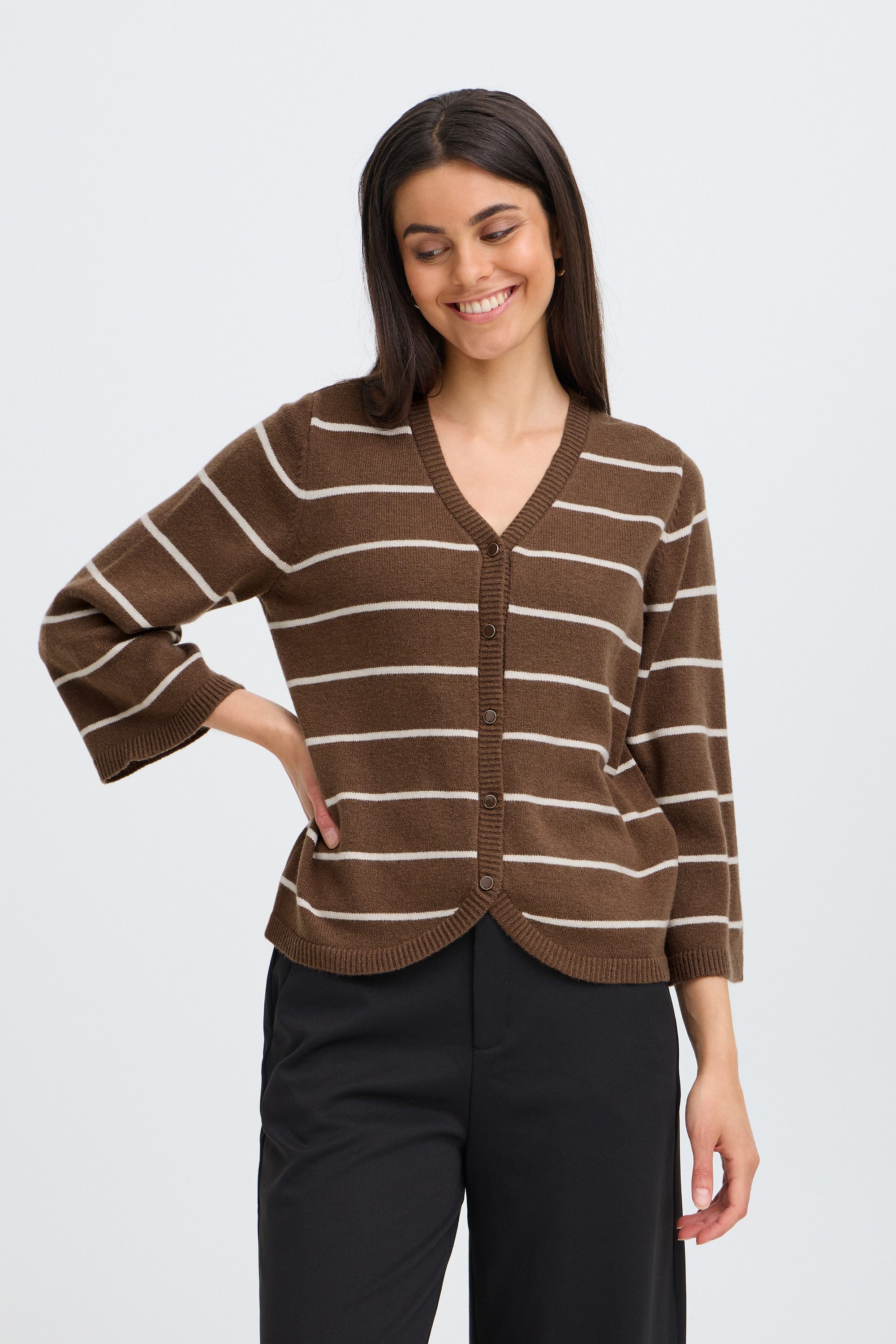fransa Cardigan Strick-Cardigan langarm FRBITTE