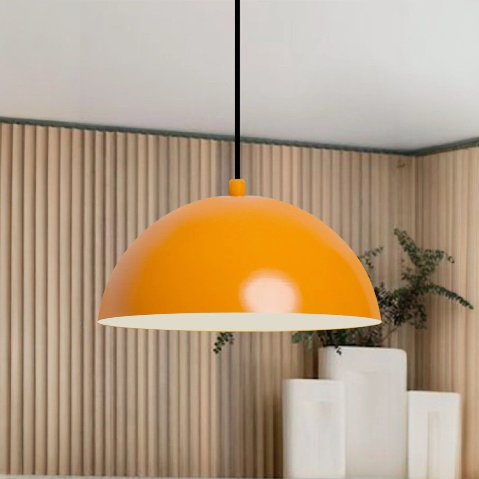 Bamyum Pendelleuchte Bamyum Hängelampe Vintage Ø26 cm E27 Metall Lampe, ohn günstig online kaufen