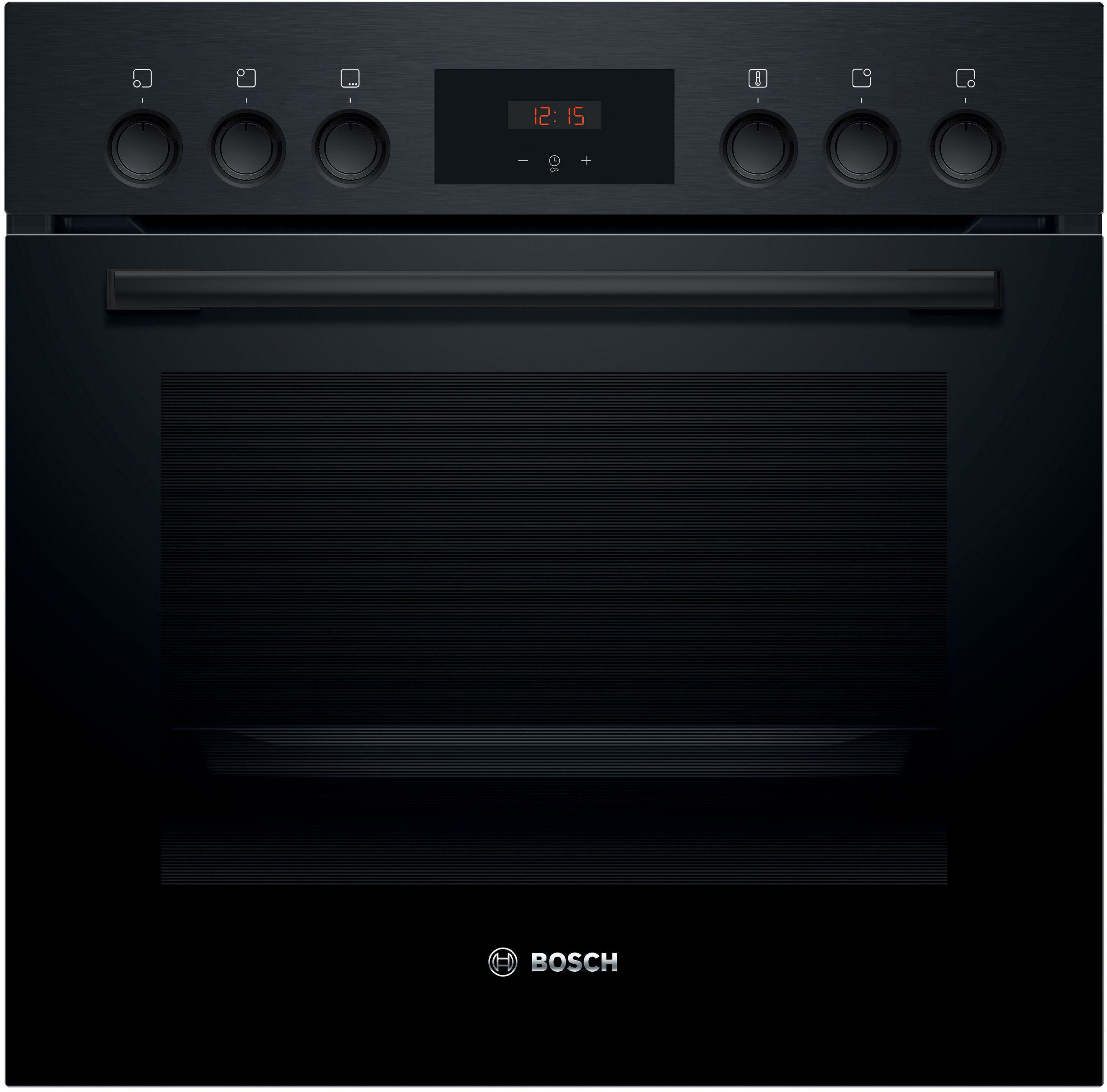 BOSCH Elektro-Herd-Set HND211VB2, mit Teleskopauszug nachrüstbar, 3D-Heißluft: Gleichmäßige Hitze für perfekte Ergebnisse