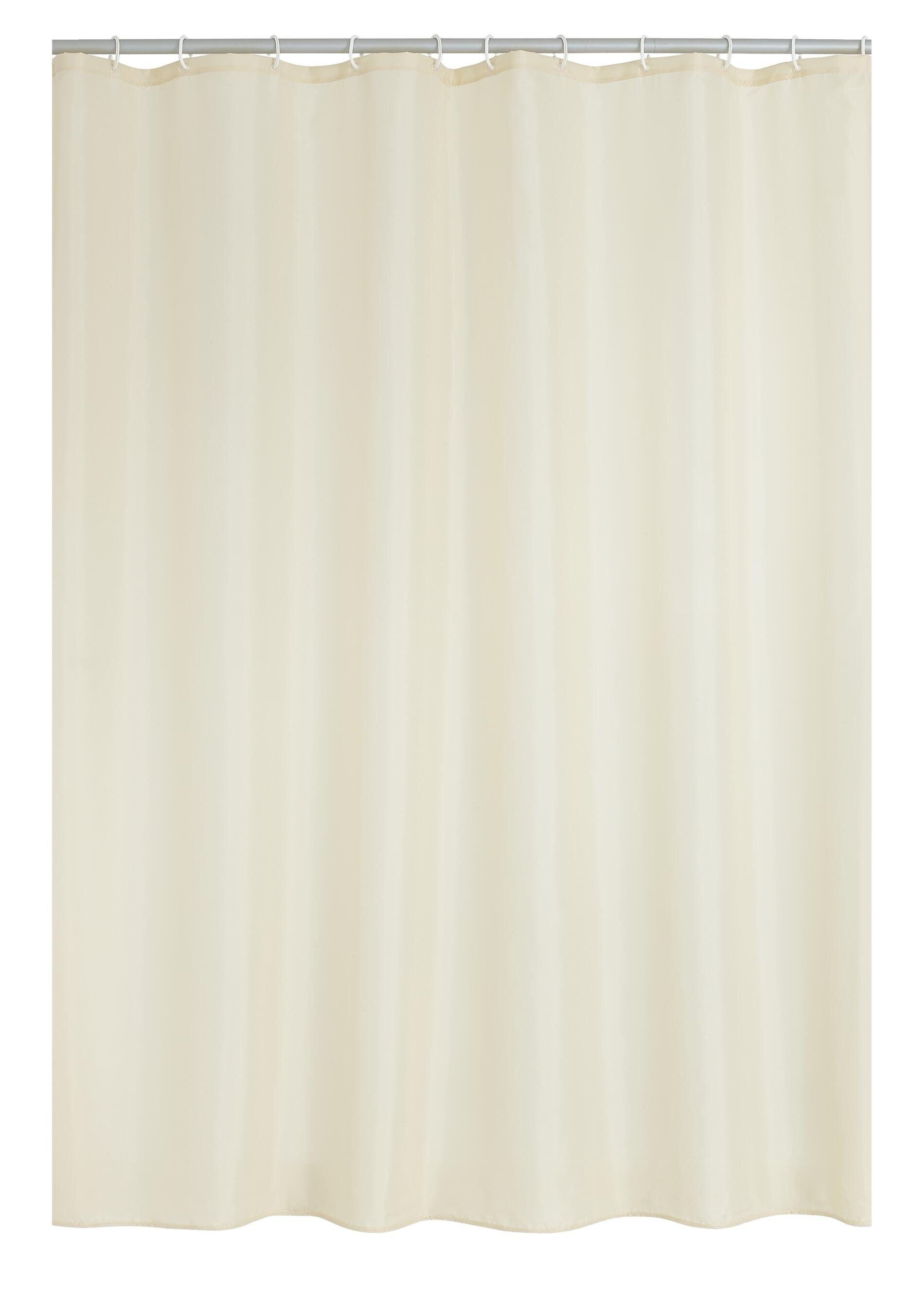 Ridder Duschvorhang Uni beige Breite 180 günstig online kaufen