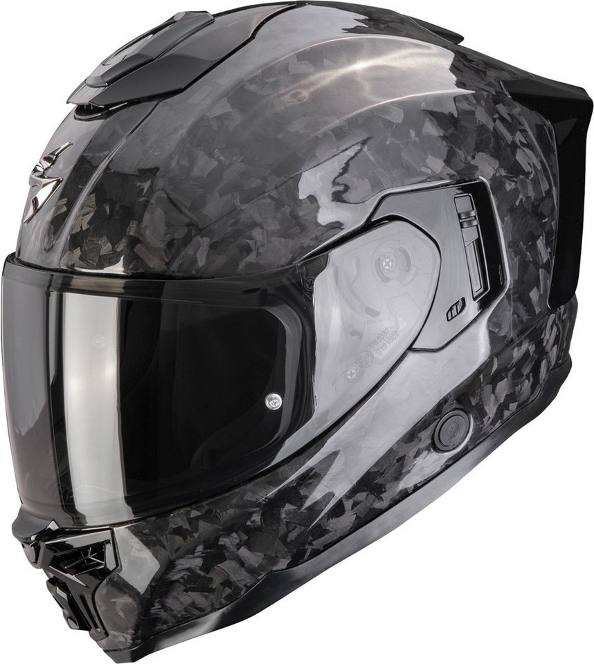 Scorpion Exo Motorradhelm Exo-1500 Carbon Air Onyx Helm, Antifog Beschichtet,notfallsystem-polsterung (eqrs),geeignet Für