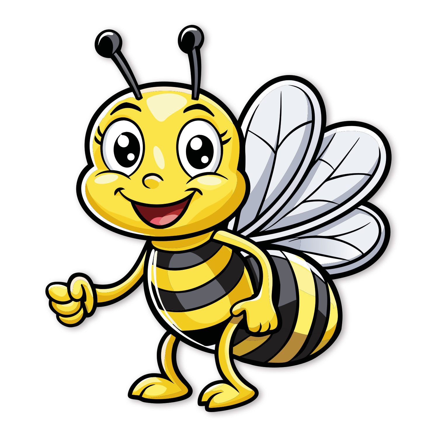 iSecur Aufkleber Auto-Aufkleber Bienchen Biene I 10 cm I wetterfest I kfz799