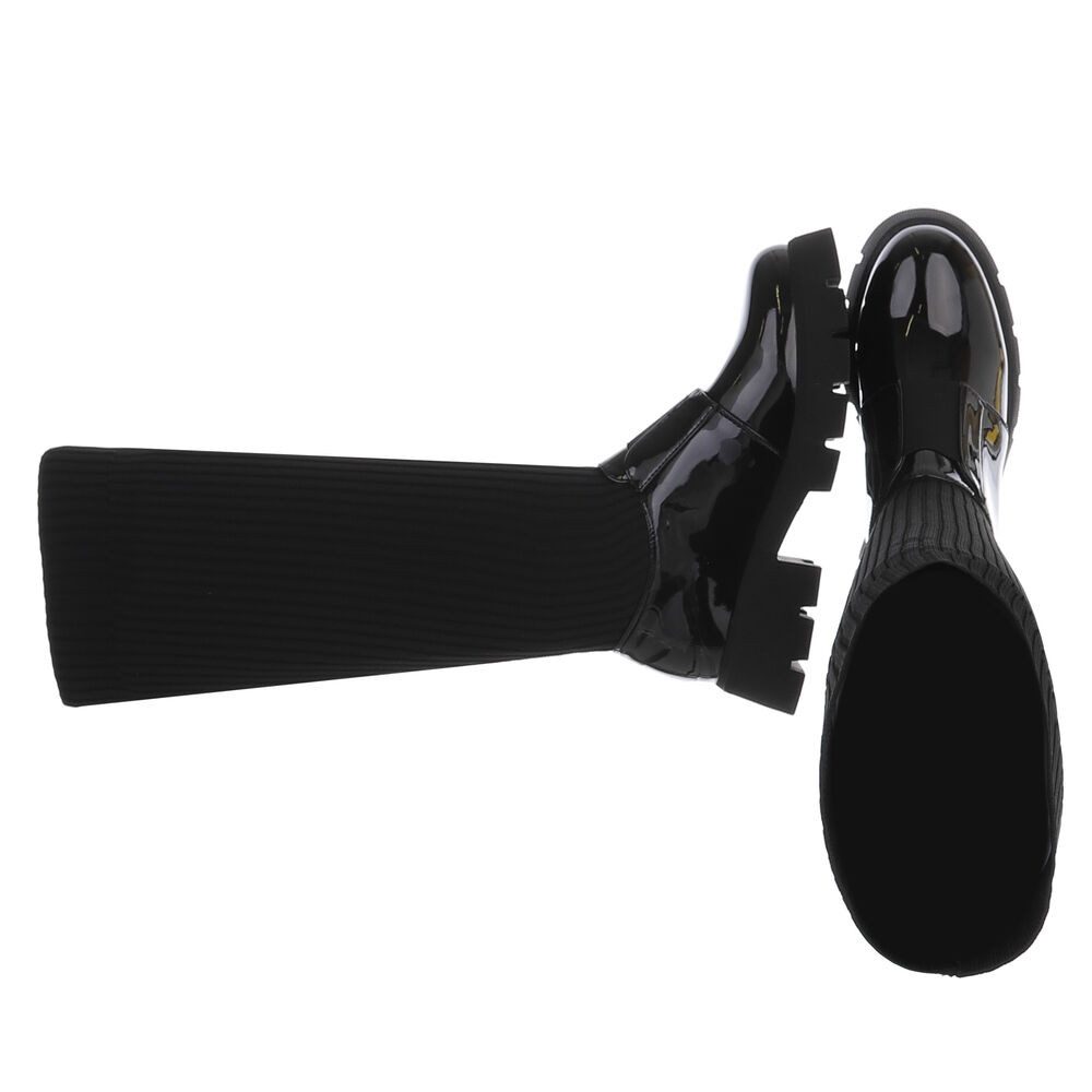 Ital-Design Trendige Damen Stiefel mit hohem günstig online kaufen