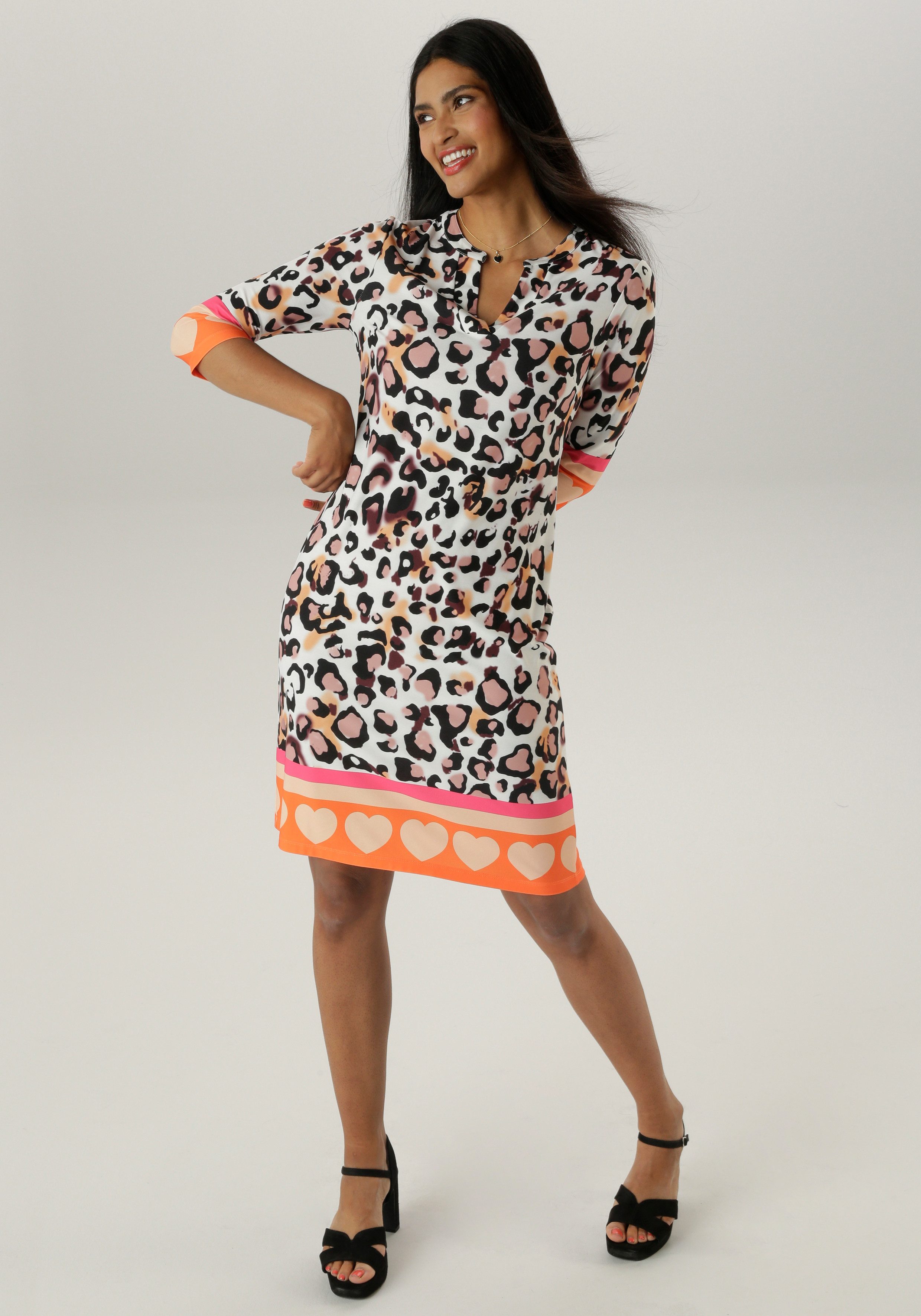 Aniston SELECTED Jerseykleid mit breit gestreifter günstig online kaufen