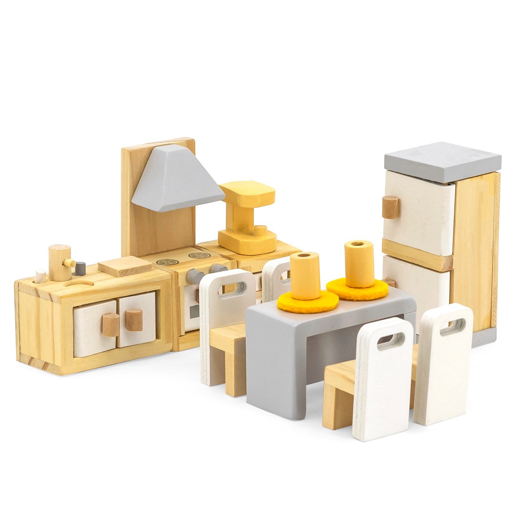 TikTakToo Puppenhausmöbel Schlafzimmer, Kinderzimmer, Küche, Bad, günstig online kaufen