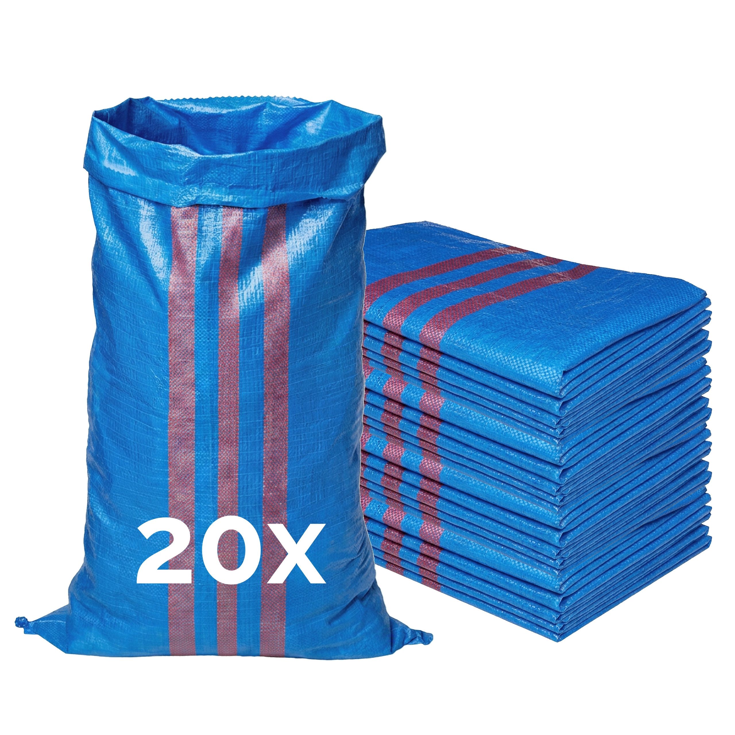 Garronda Gewebesack Polypropylensack für Sand, Lagerung, reißfest, 25 und 50 kg GD-0161, vielseitig einsetzbar: Gewebesäcke Gartensack Hochwasserschutz