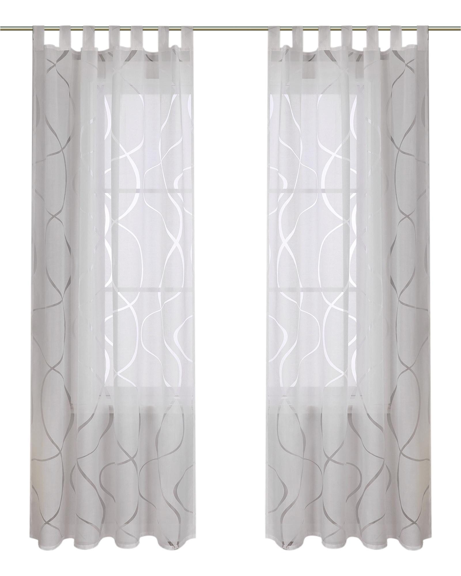 Joyswahl Gardine (1 St), Schlaufen, transparent, Fenster Gardinenschals Aus günstig online kaufen