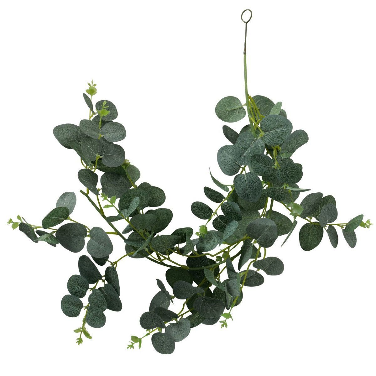 Kunstgirlande Pflanzengirlande Eukalyptus grün 75cm
