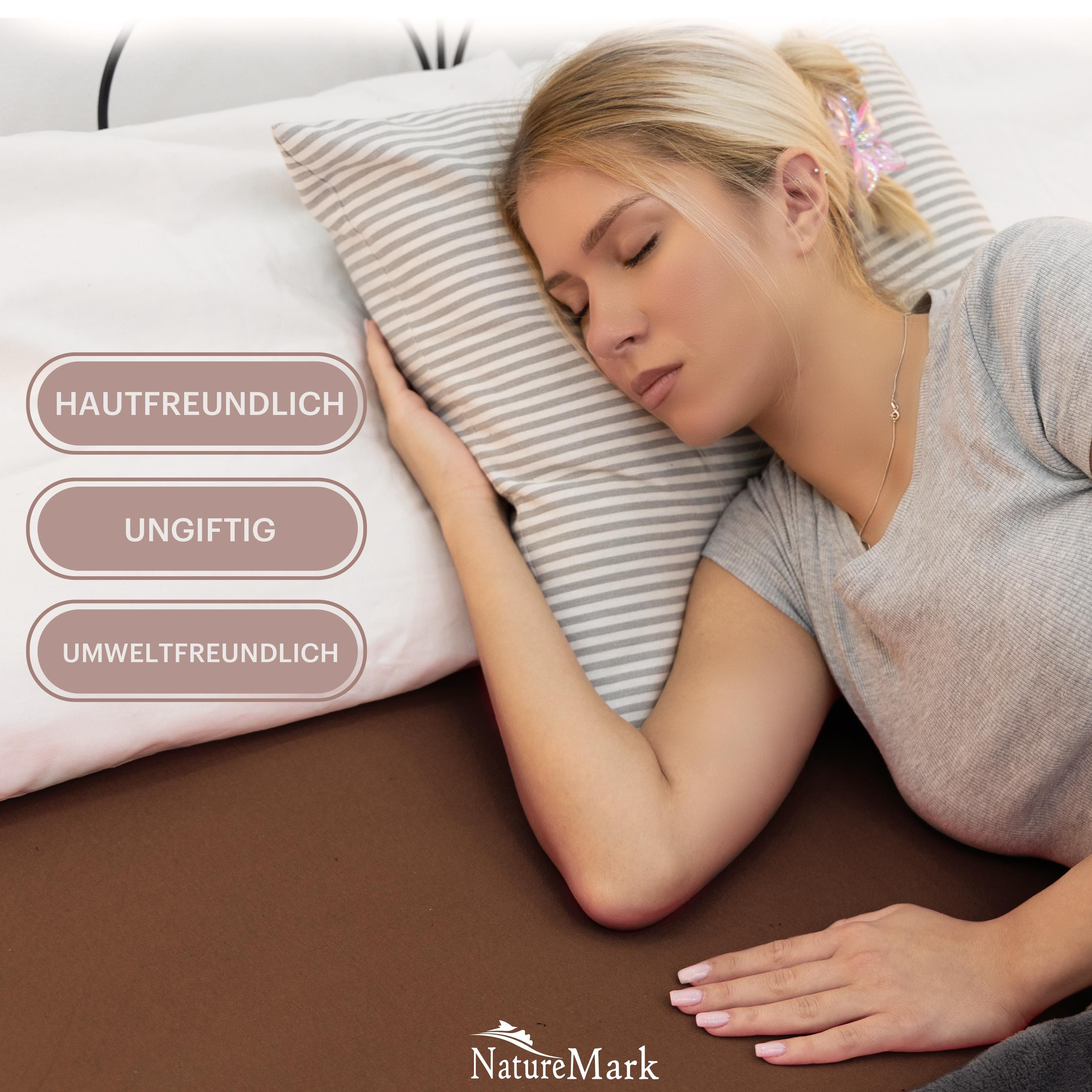 NatureMark Spannbettlaken Jersey Basic Spannbetttuch, 100% Baumwolle, Gummi günstig online kaufen