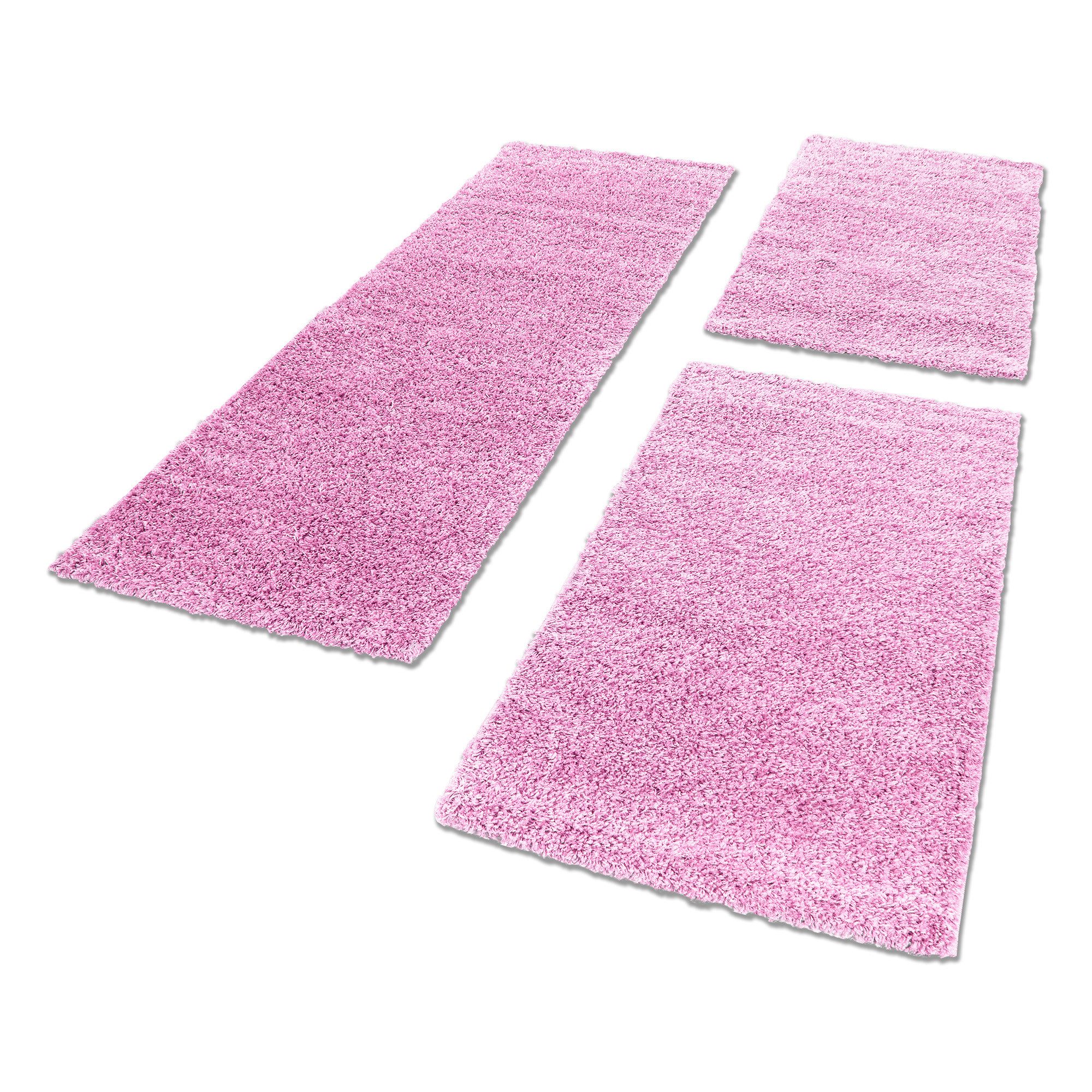 Carpettex Hochflor-Bettumrandung Unicolor - Einfarbig, Höhe 30 mm, (Bett-Se günstig online kaufen
