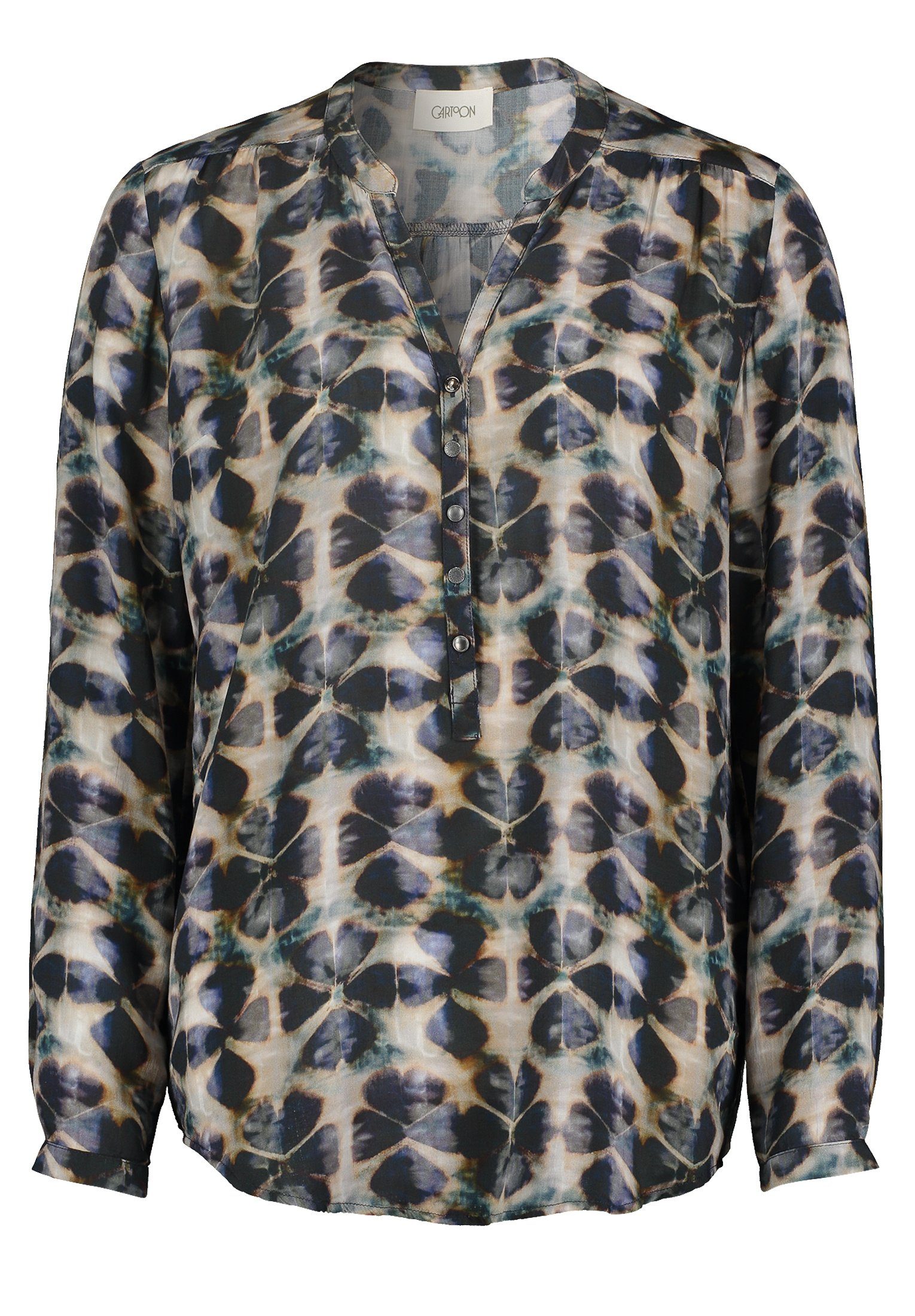 Cartoon Schlupfbluse Casual-Bluse