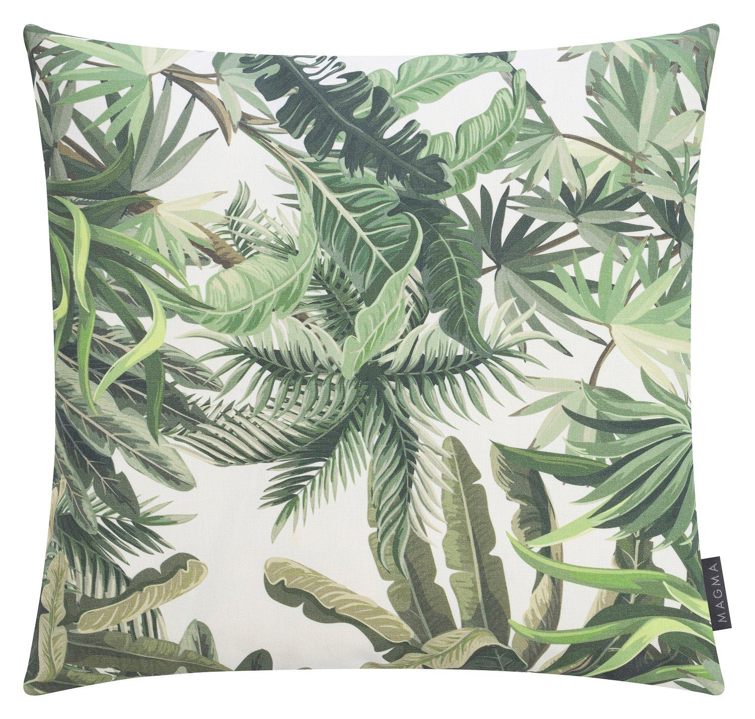 Kissenhülle Kissenhülle Manaus Outdoor 50x50cm robuster Kissenbezug mit  tropischen exotischen Pflanzen Blätter, Magma Heimtex, robust wetter- und  lichtbeständig und zusätzlich schmutzabweisend