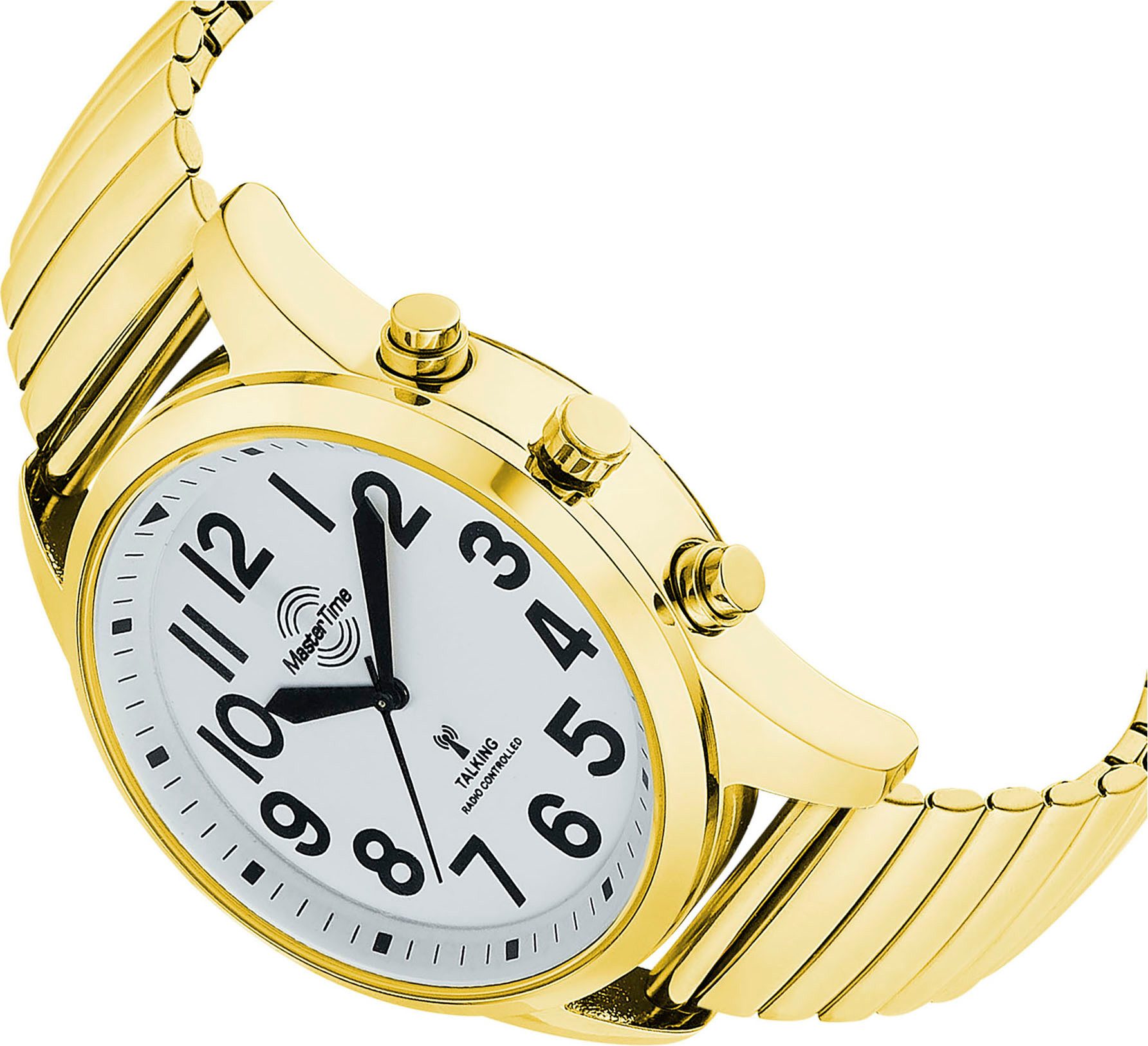 MASTER TIME Funkuhr Sprechende Funkuhr MTGA-10941-12Z, Quarzuhr, Armbanduhr günstig online kaufen