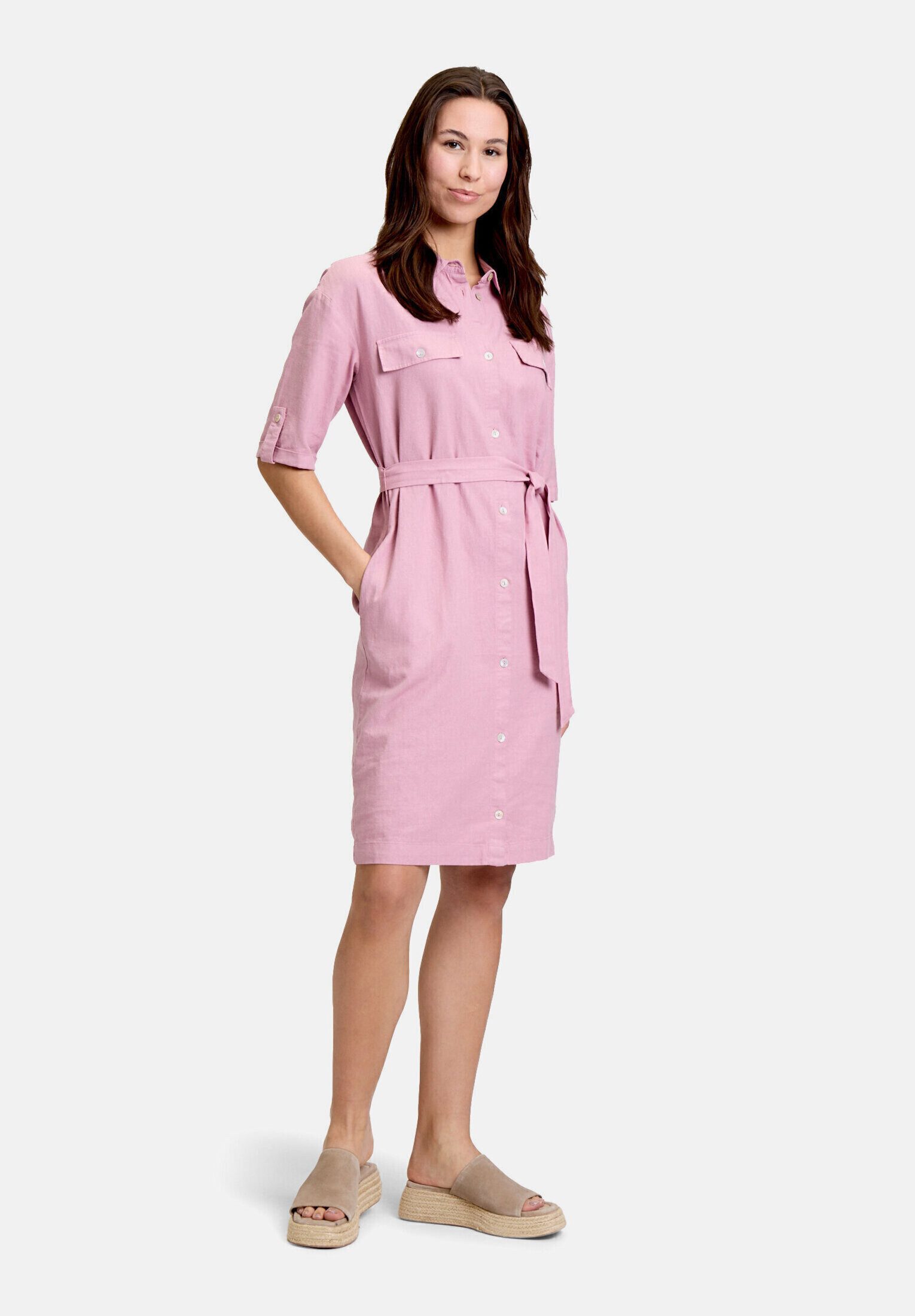 Cartoon Sommerkleid Damen mit Gürtel Material