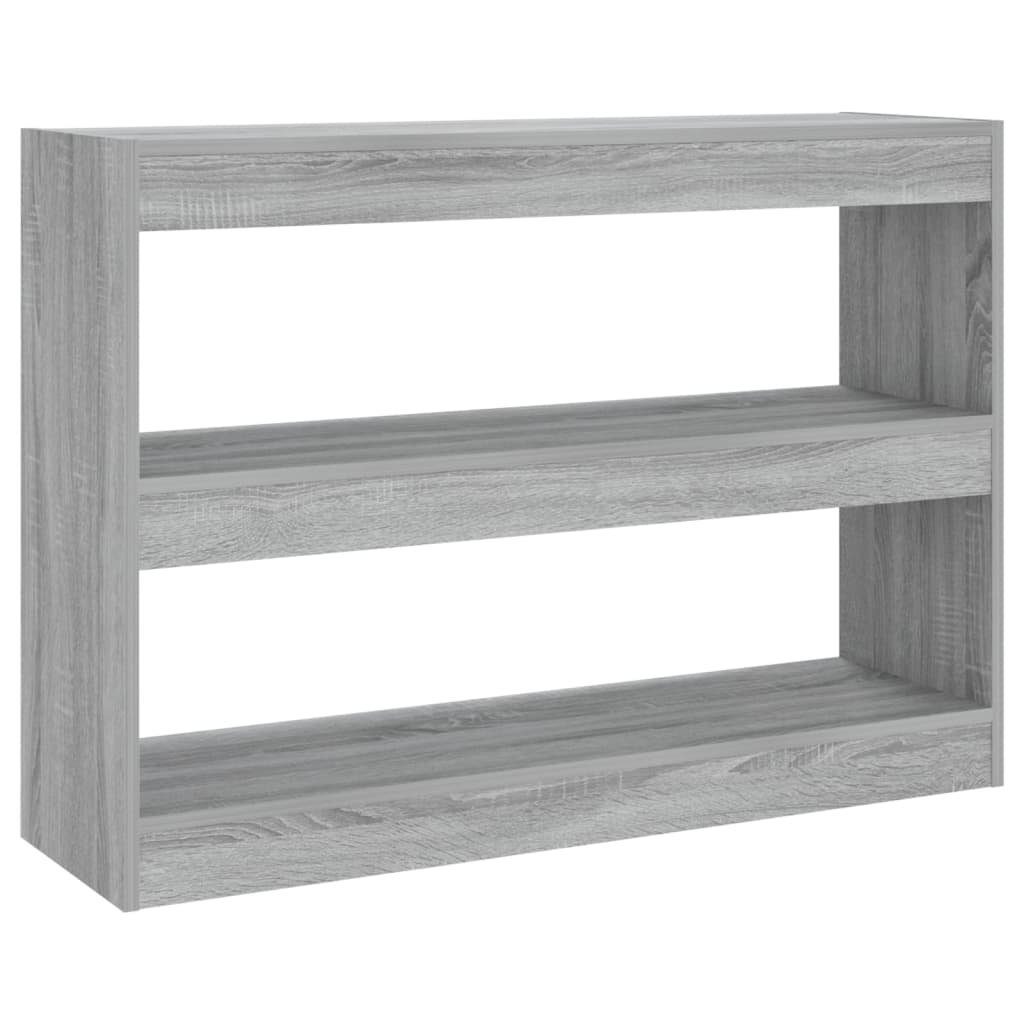 furnicato Bücherregal Bücherregal/Raumteiler Grau Sonoma 100x30x72 günstig online kaufen