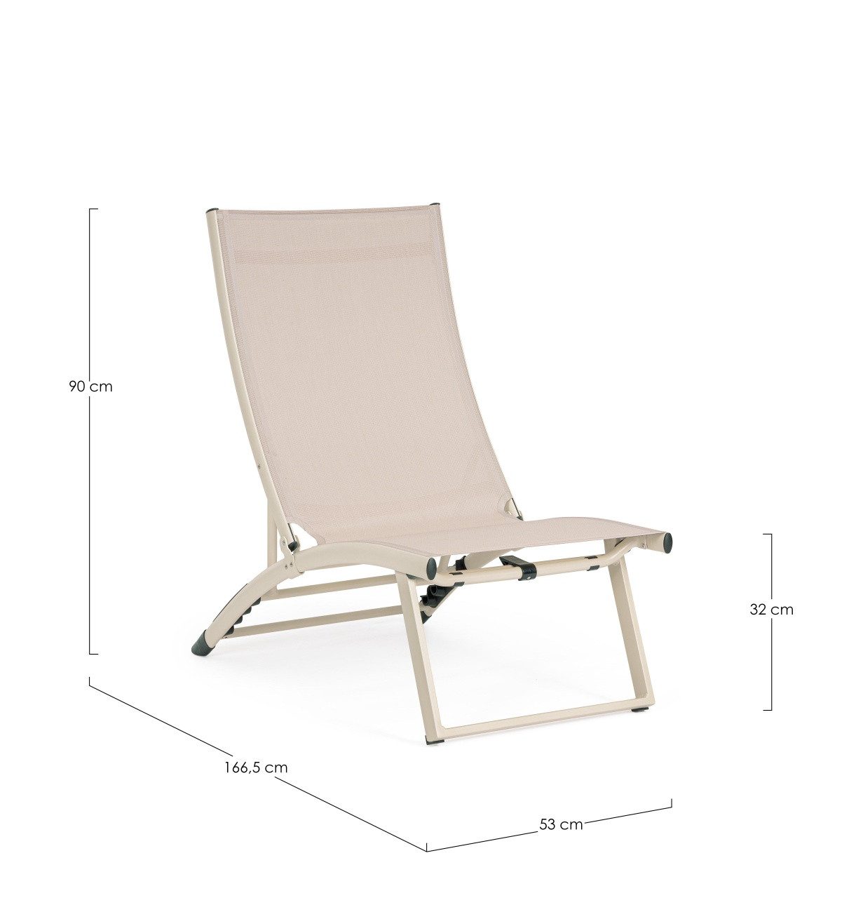 Feeling4Home Gartensessel Taylor 2er-Set aus Aluminium, Whisper, Verstellbare Rückenlehne (4 Positionen) & Klappbar
