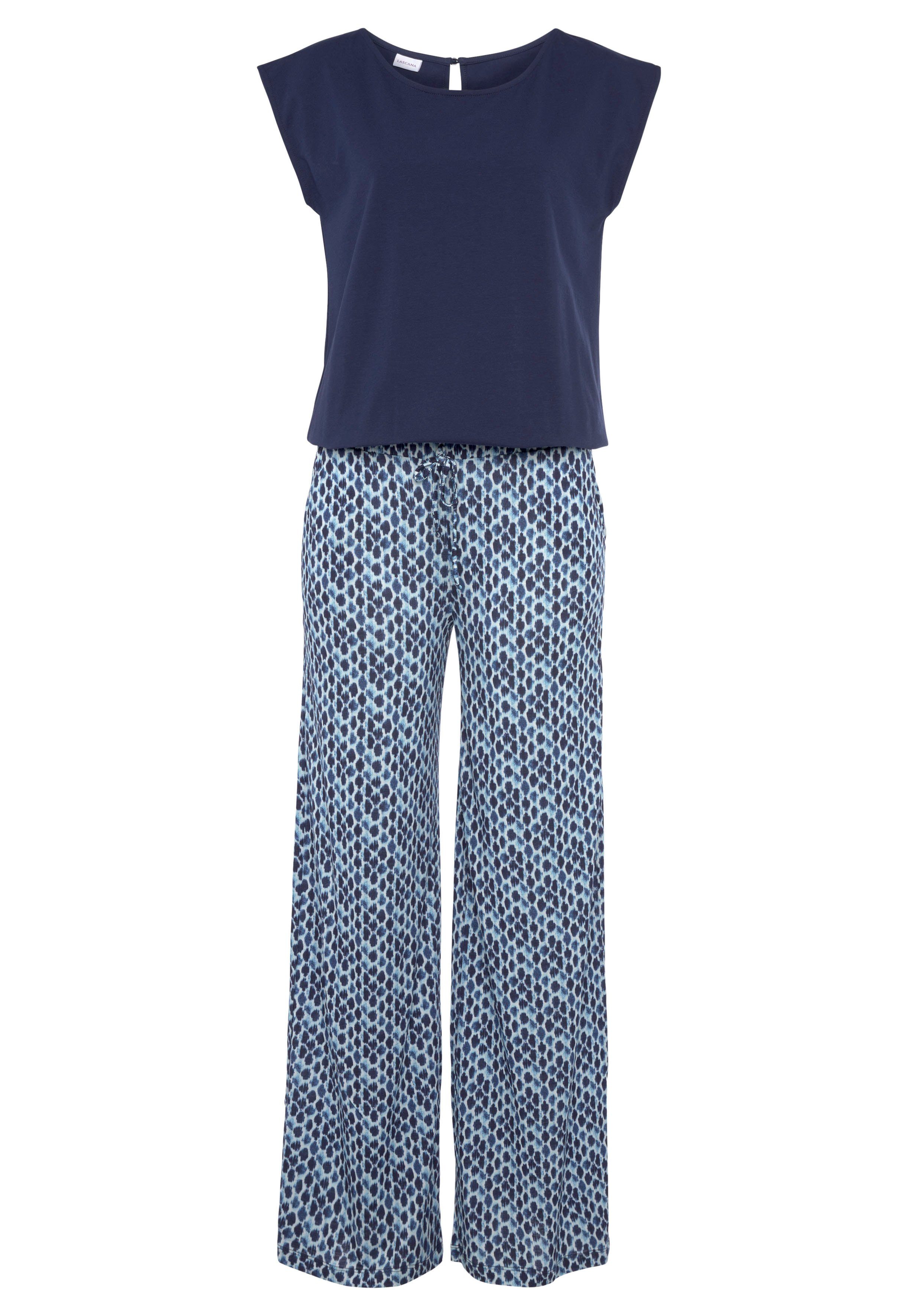 LASCANA Overall mit weitem Bein und Taschen, sommerlicher Jumpsuit, 2-in-1-Look – Bild 2 von 5