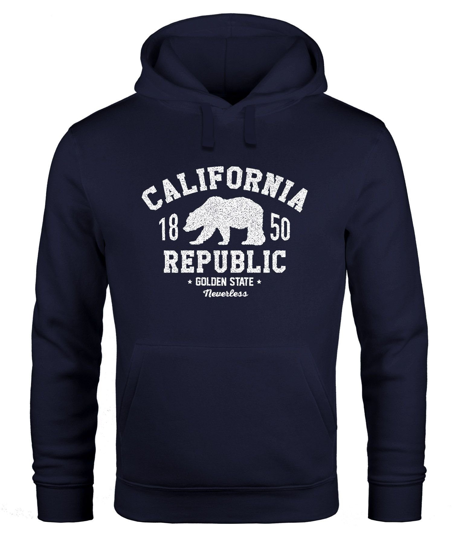 Neverless Hoodie Hoodie Herren California Republic günstig online kaufen