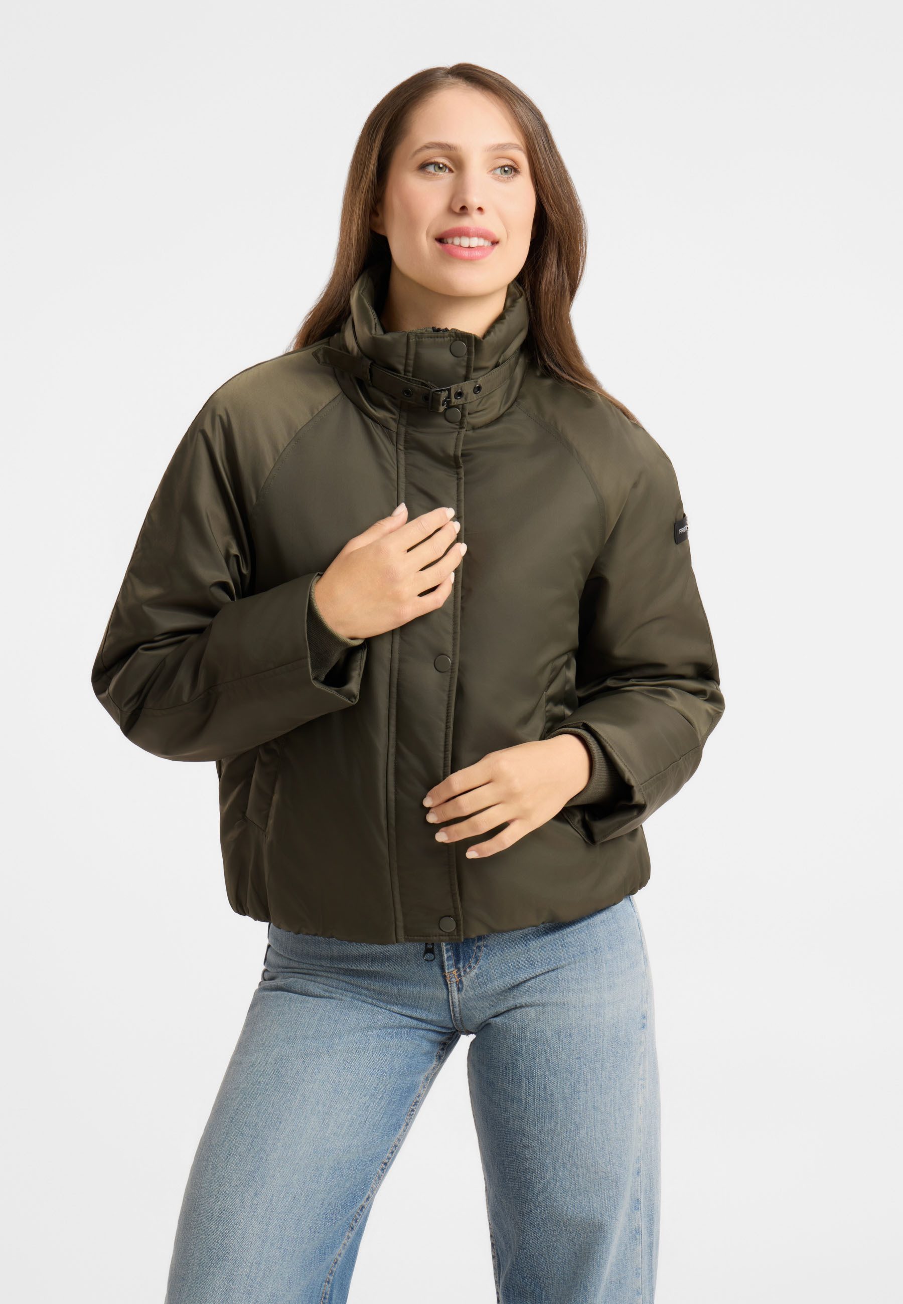 Frieda & Freddies Winterjacke Frieda & Freddies Jacke mit Stehkragen und Riegelverschluss