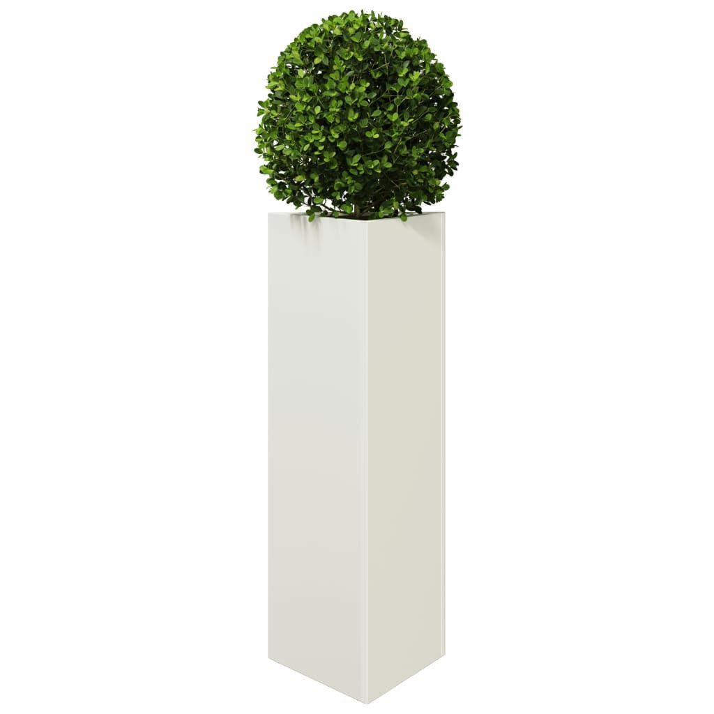 vidaXL Blumentopf Pflanzkübel Weiß Dreieckig 30x26x75 günstig online kaufen