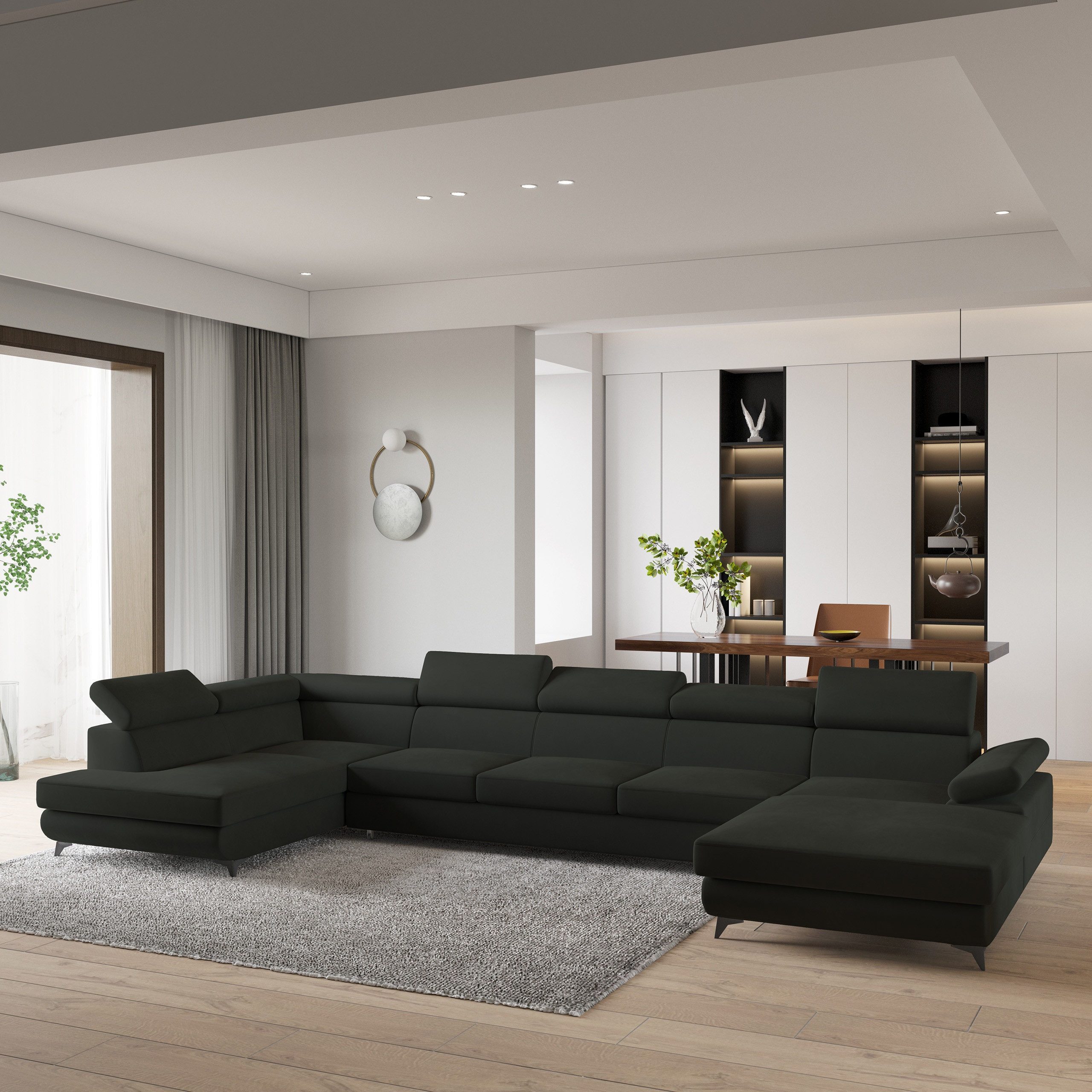 Masseno Ecksofa MONTIVA mit Schlaffunktion U-Form, günstig online kaufen