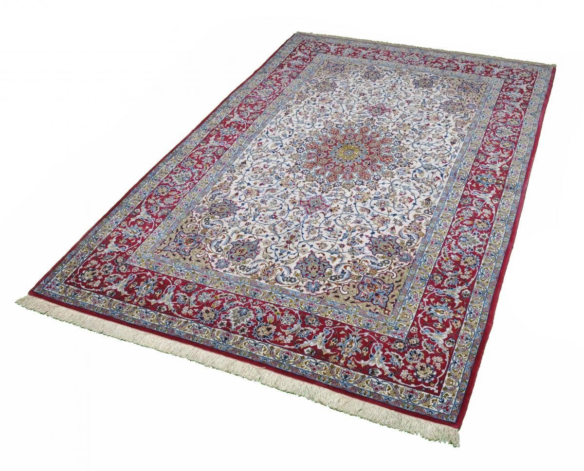 Nain Orientteppich, Trading, 6 Höhe: rechteckig, mm Isfahan Handgeknüpfter 158x232 Seidenkette Orientteppich