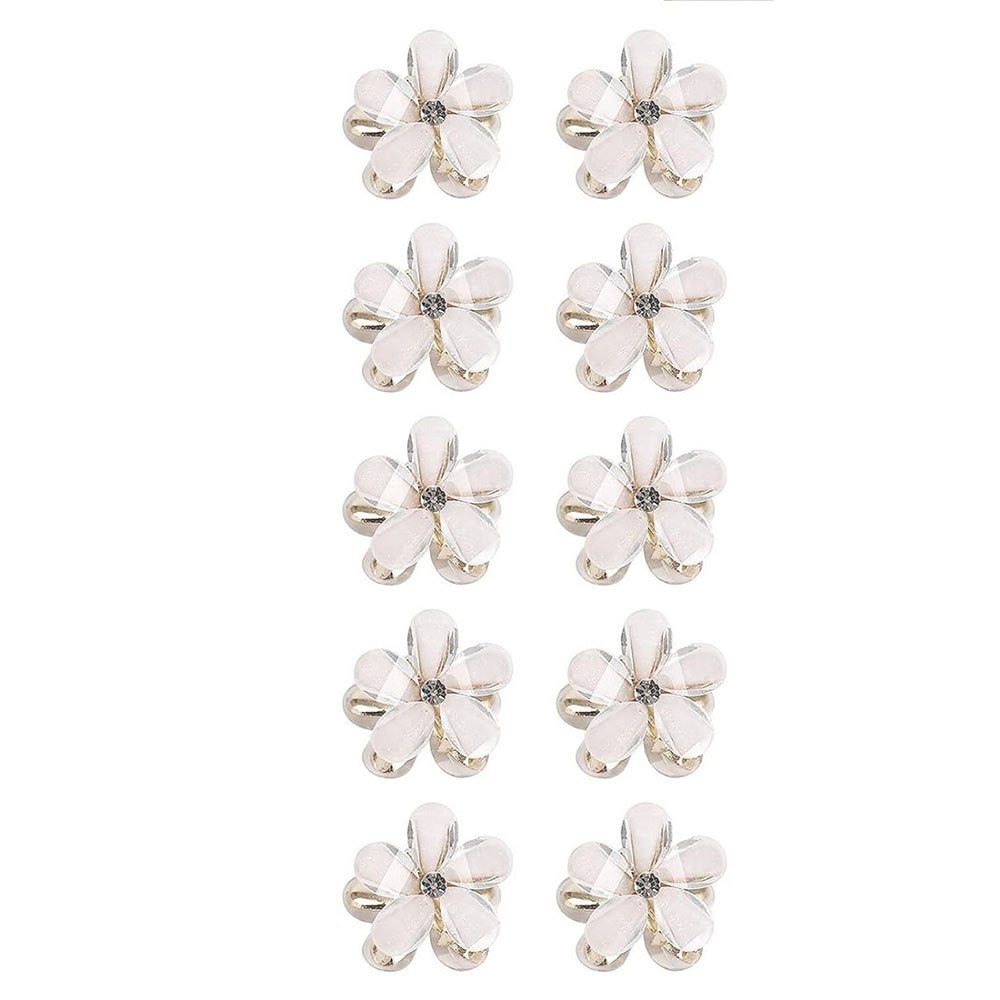 CTGtree Haarclip 10 Stück Mini Pearl Haarspangen für Damen