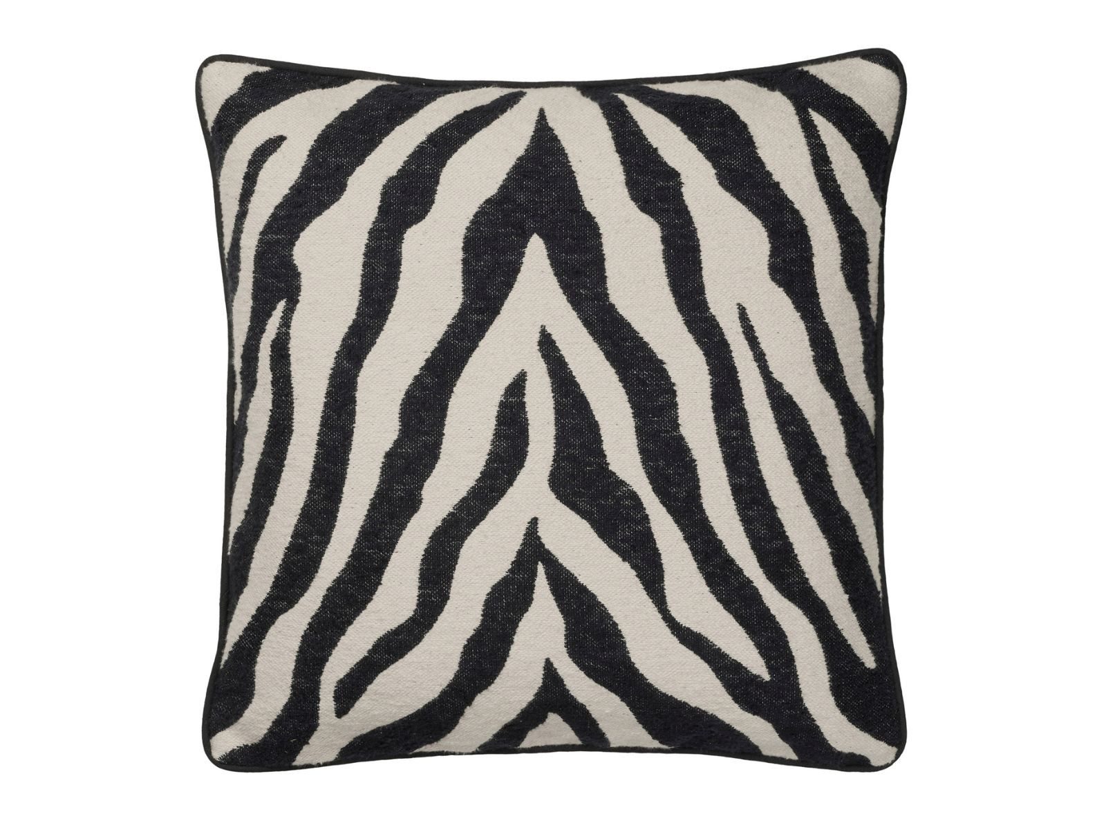Broste Copenhagen Kissenbezug Zebra Kissenbezug black/light beige 50x50cm