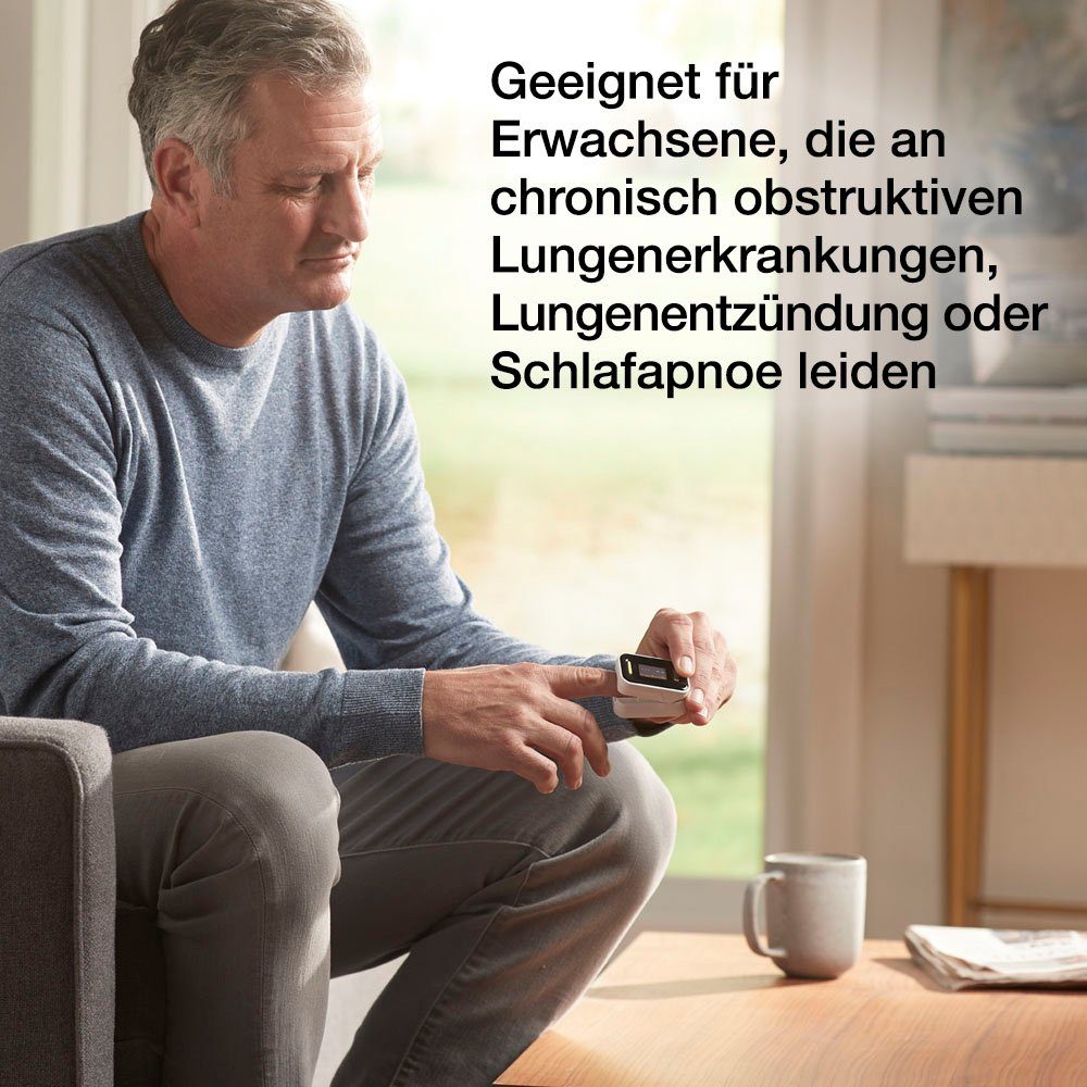 Braun Pulsoximeter 1- YK-81CEU, Einfaches Design - Rotierendes Display mit Hintergrundbeleuchtung