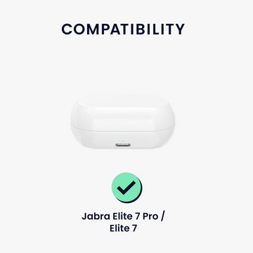 kwmobile Kopfhörer-Schutzhülle Hülle für Jabra Elite 7 Pro / Elite 7 Active, Silikon Schutzhülle Etui Case Cover für In-Ear Headphones