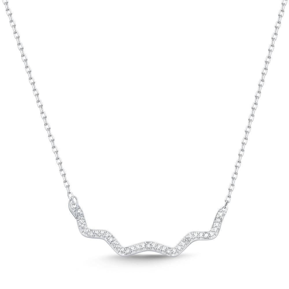 Unique Collier 585er Weißgold-Collier, ...