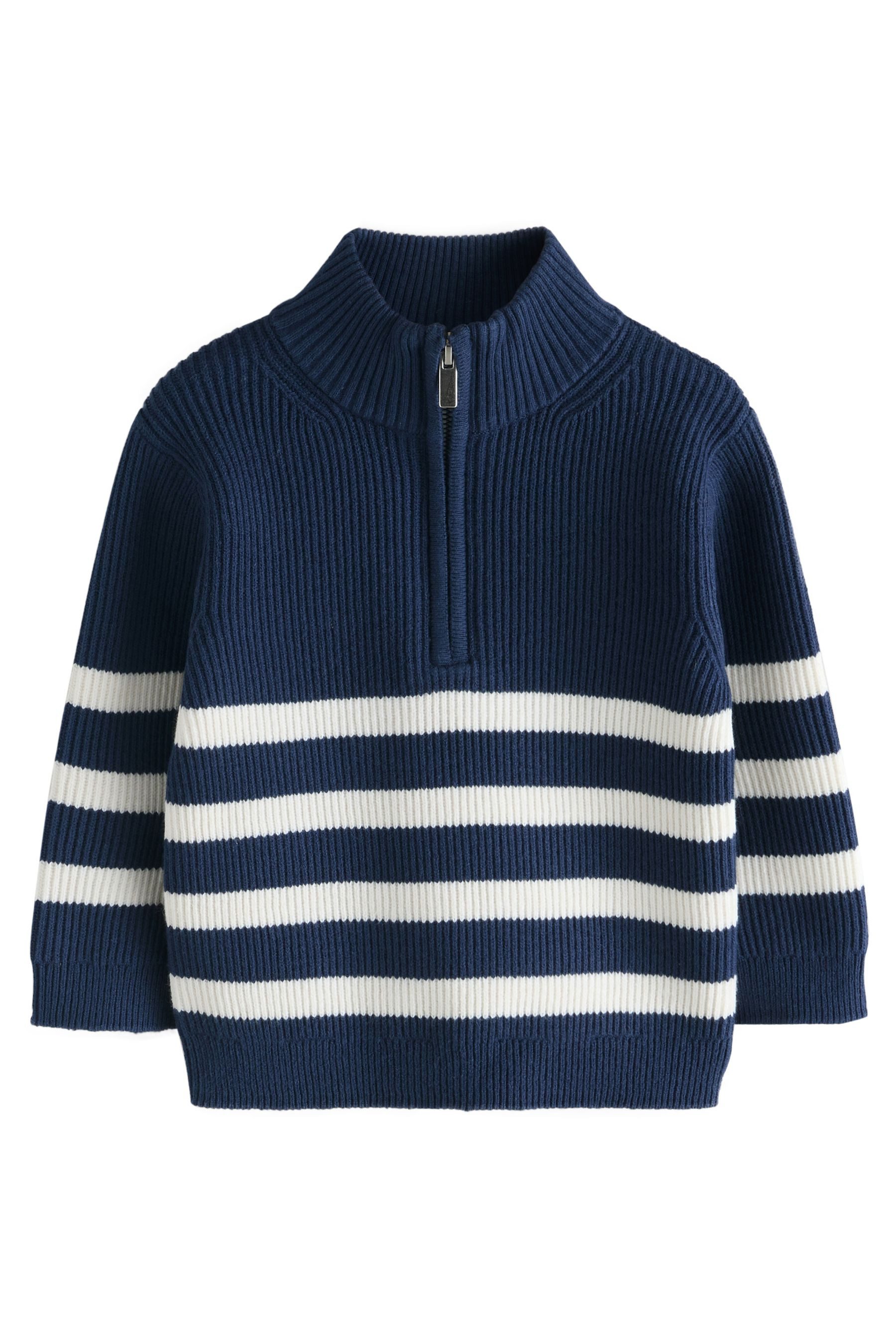 Next Troyer Strickpullover mit 1/4-Reißverschluss (1-tlg)