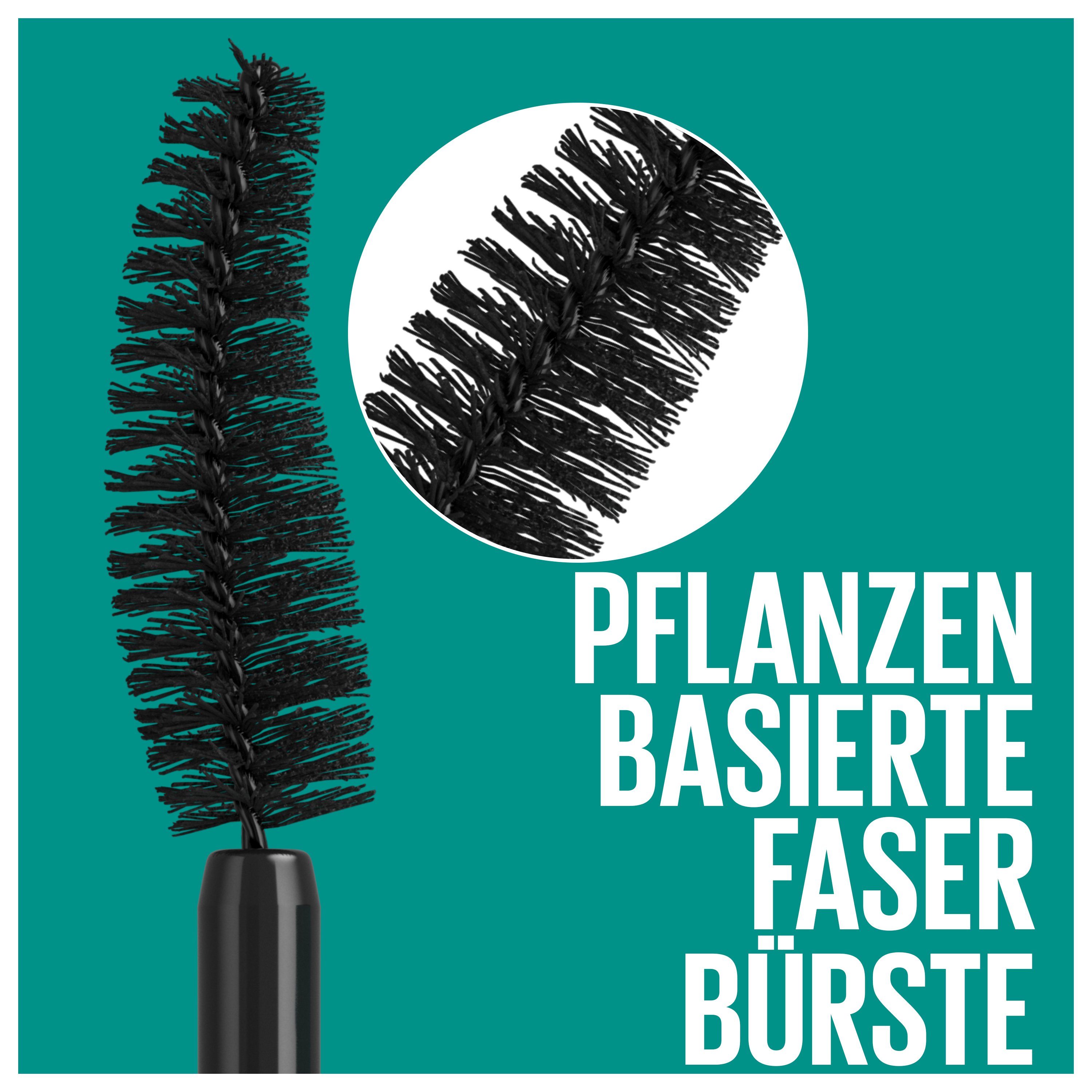 MAYBELLINE 002 YORK Mousse Green Mega schwarz NEW Edition WSH Mascara Mascara