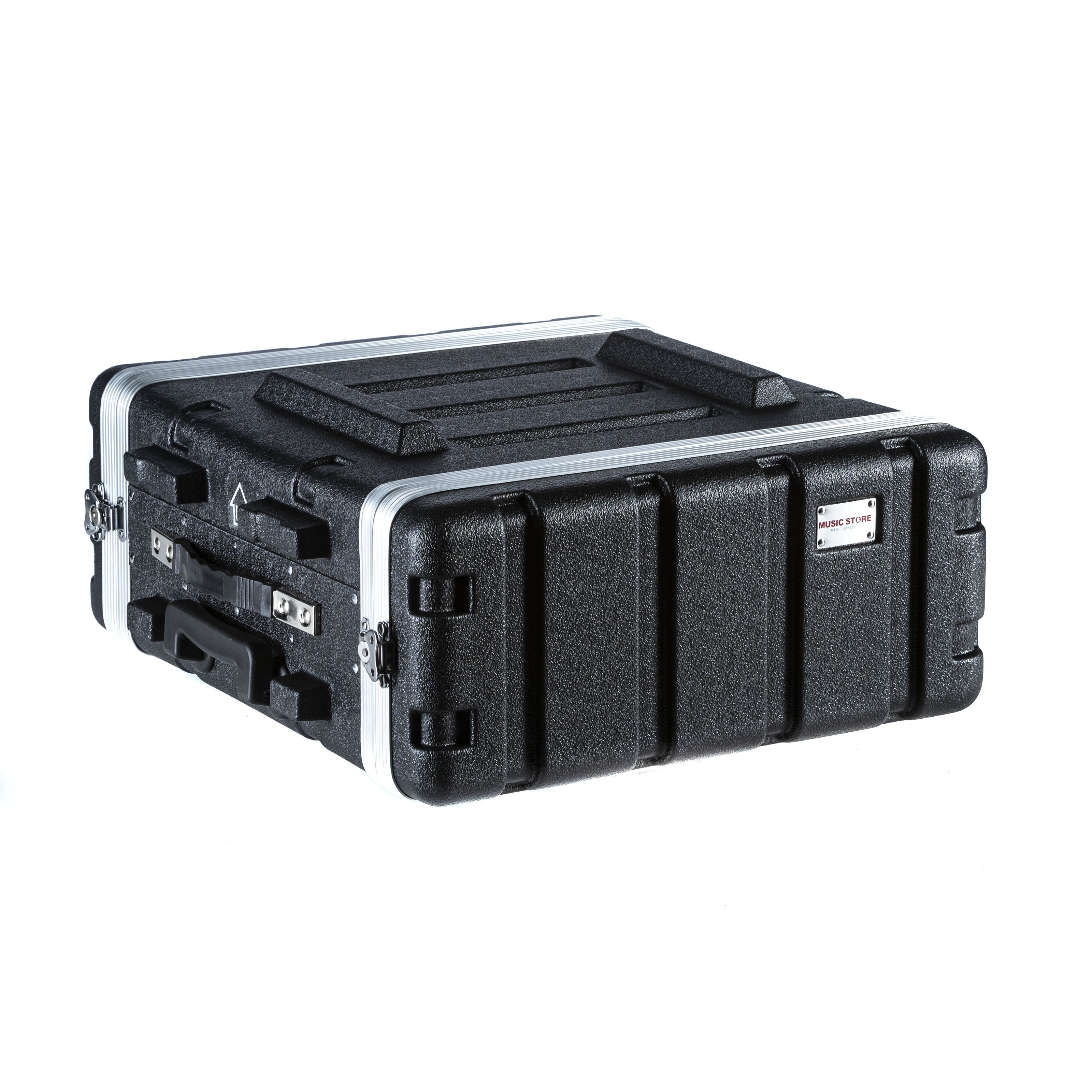 MUSIC STORE Koffer, ABS Rack Case 3U with Trolley - 19" Rack