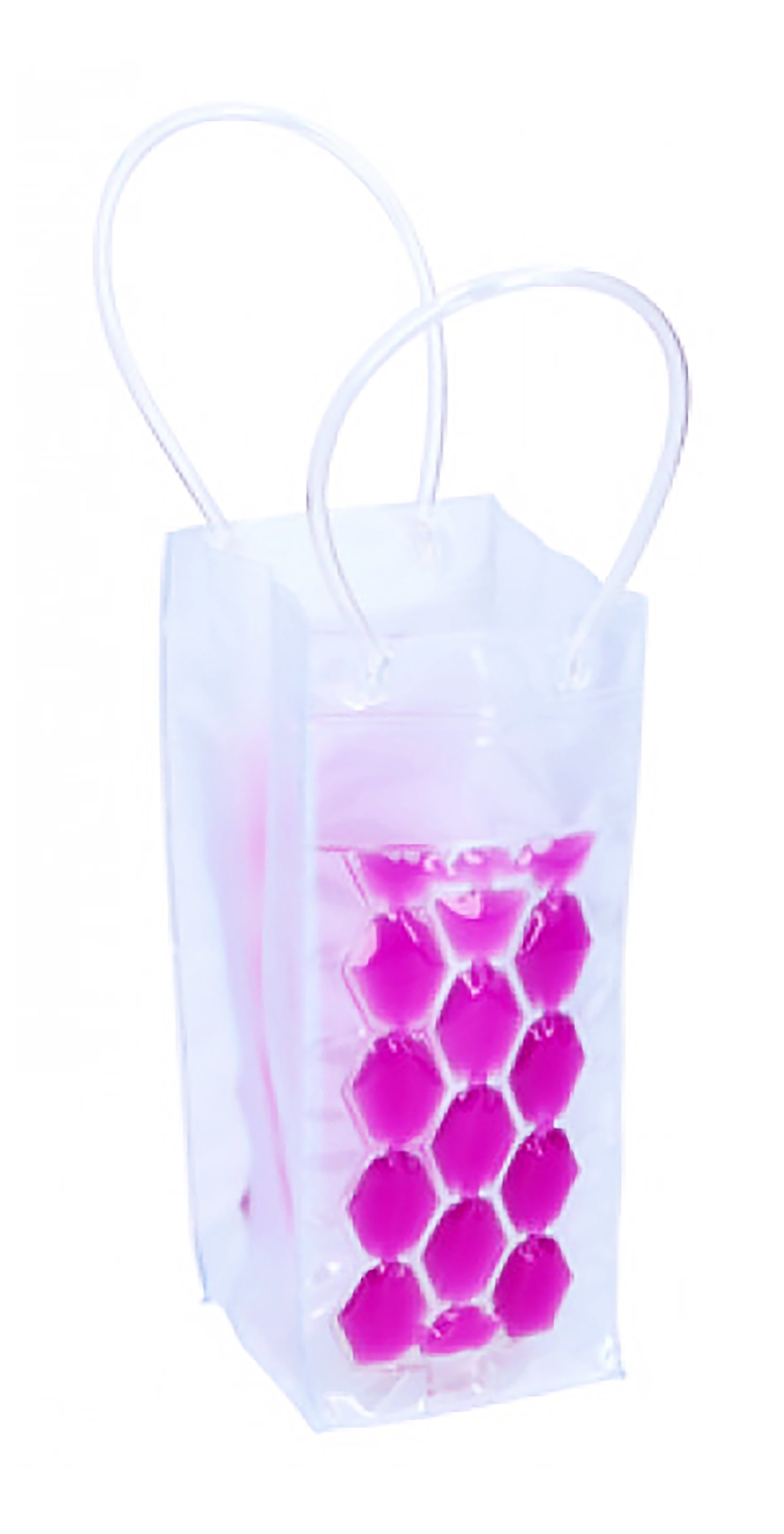EDCO Weinkühler Gel WEINKÜHLTASCHE 10x10x25cm Flaschenkühler Weinkühler 75 (Lila), Sektkühler Champagnerkühler Bierkühler Sekt Wein
