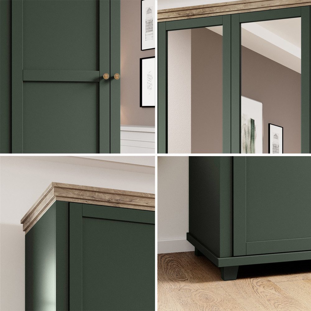 Lomadox Schlafzimmer-Set EPSOM-83, (Spar-Set, 5-tlg), grün Abisko Esche Nb. günstig online kaufen