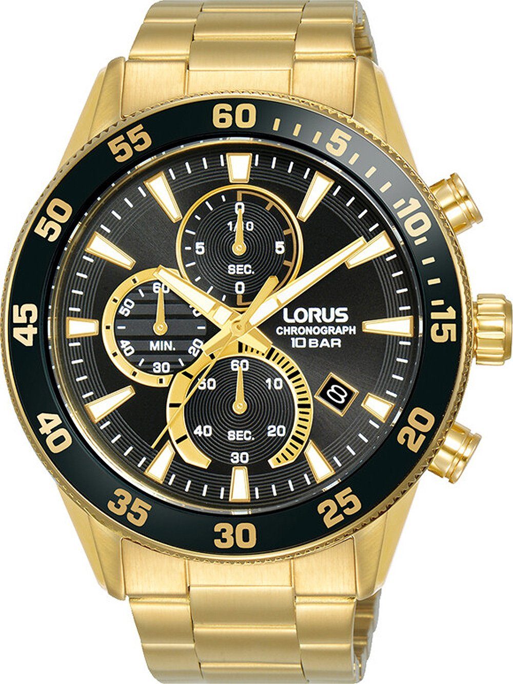 LORUS Quarzuhr Lorus RM330JX9 Chronograph Herrenuhr 46mm 10ATM Lorus RM330JX9 Chronograph Herrenuhr 46mm 10ATM