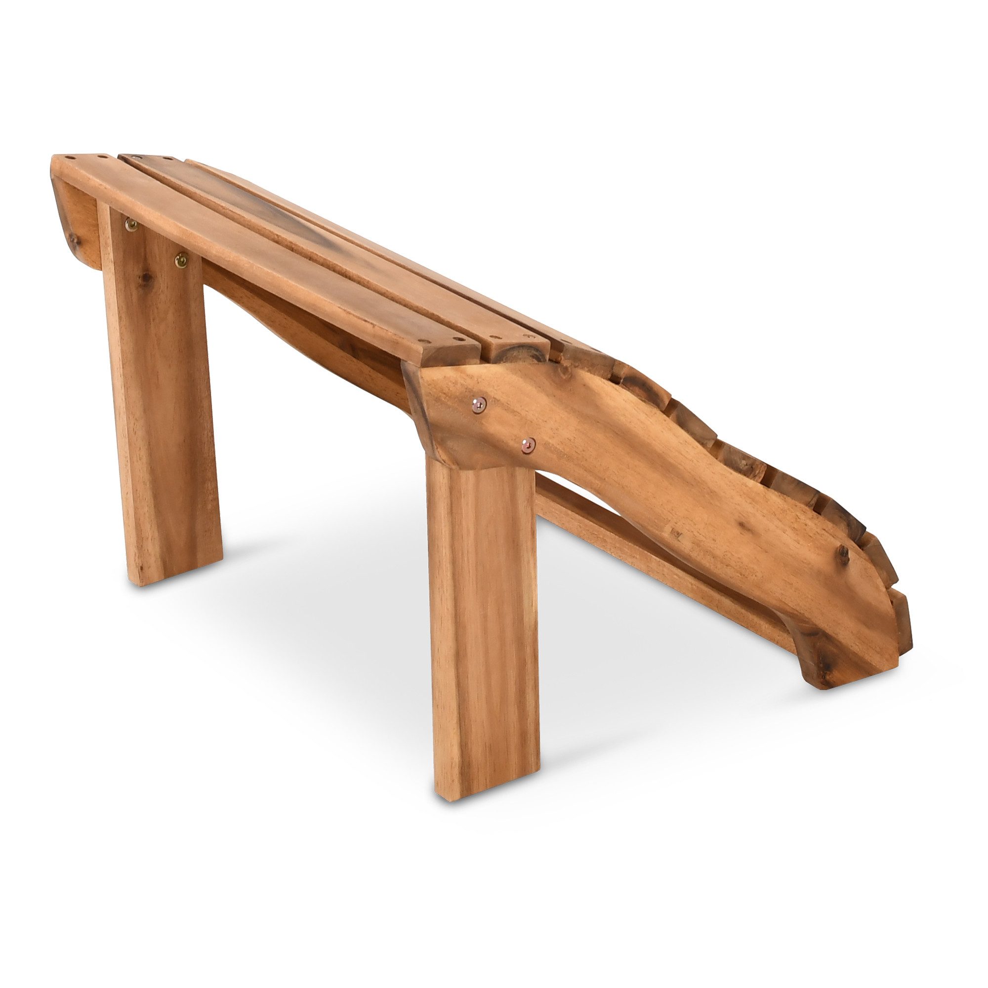 Raburg Gartensessel Sunja Premium, XXL Design-Gartenstuhl oder Fußhocker, Akazie Hartholz, Design-Canadian Adirondack Deck-Chair oder dazu passende Fußbank