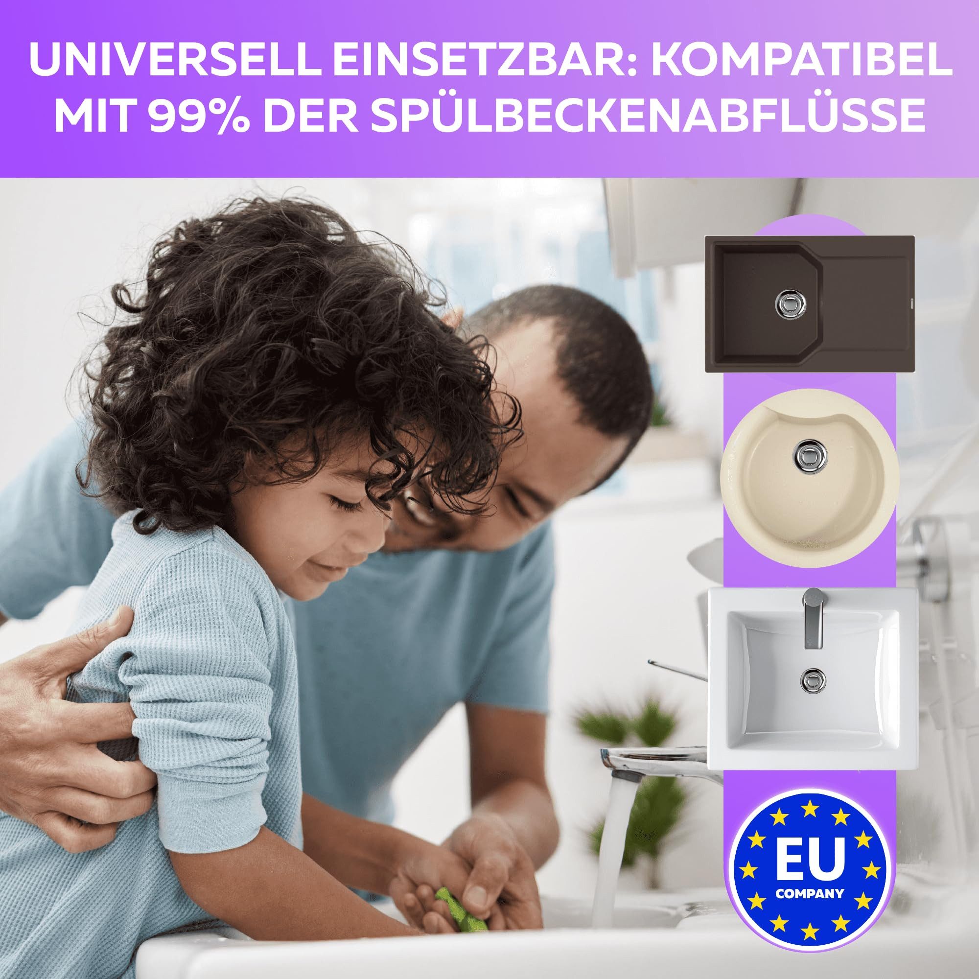 M. Rosenfeld Waschbeckenstöpsel Pop Up Stöpsel Waschbecken Ablaufgarnitur, günstig online kaufen