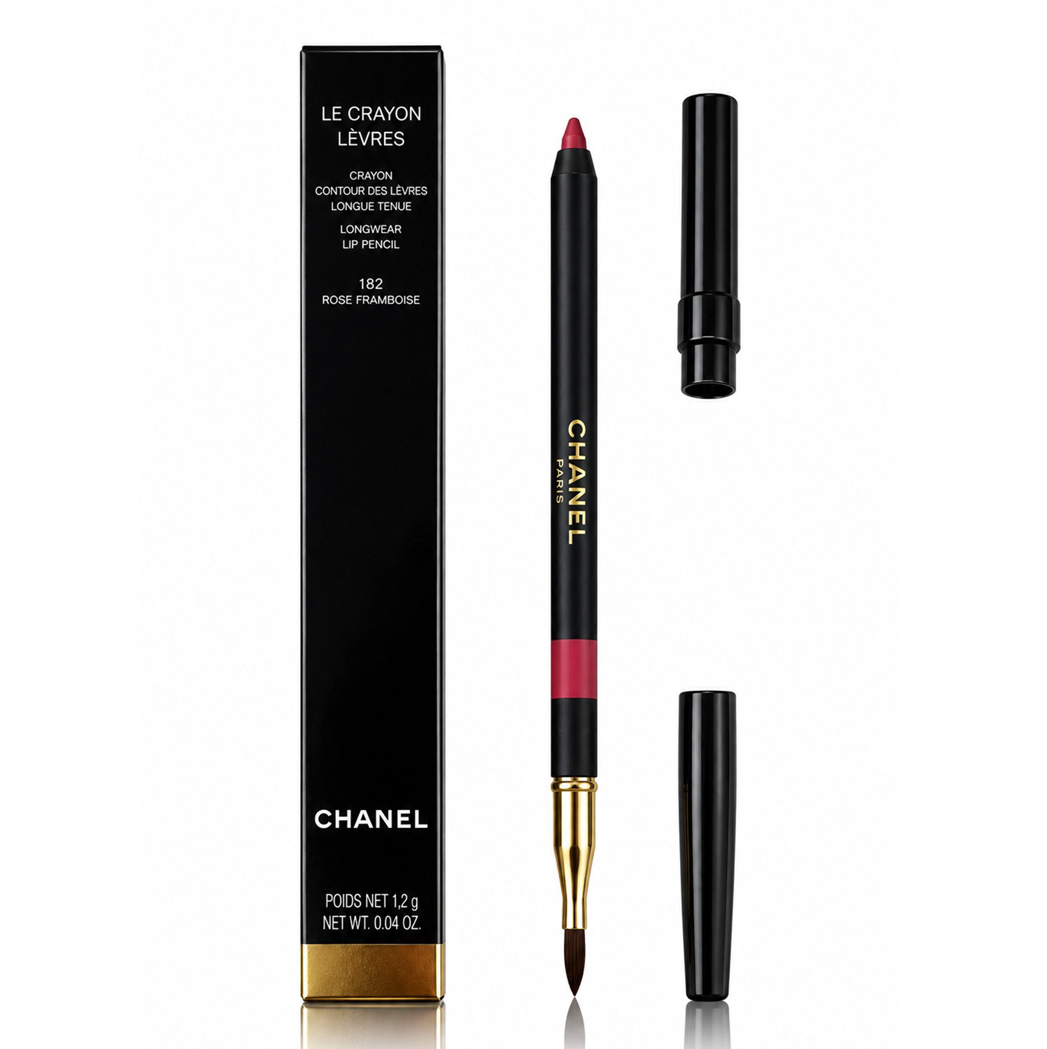 CHANEL Lipliner Chanel Le Crayon Lèvres Longwear 182 Rose Framboise Pencil Lip Pencil