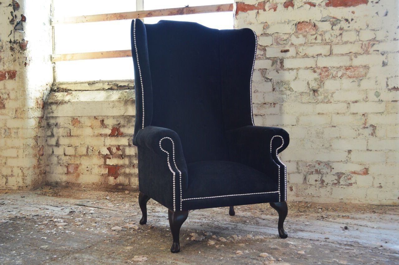 Xlmoebel Ohrensessel Relax Sessel 1 Sitzer Chesterfield Textil Samt Polster Sofa (1-St), Made in Europa