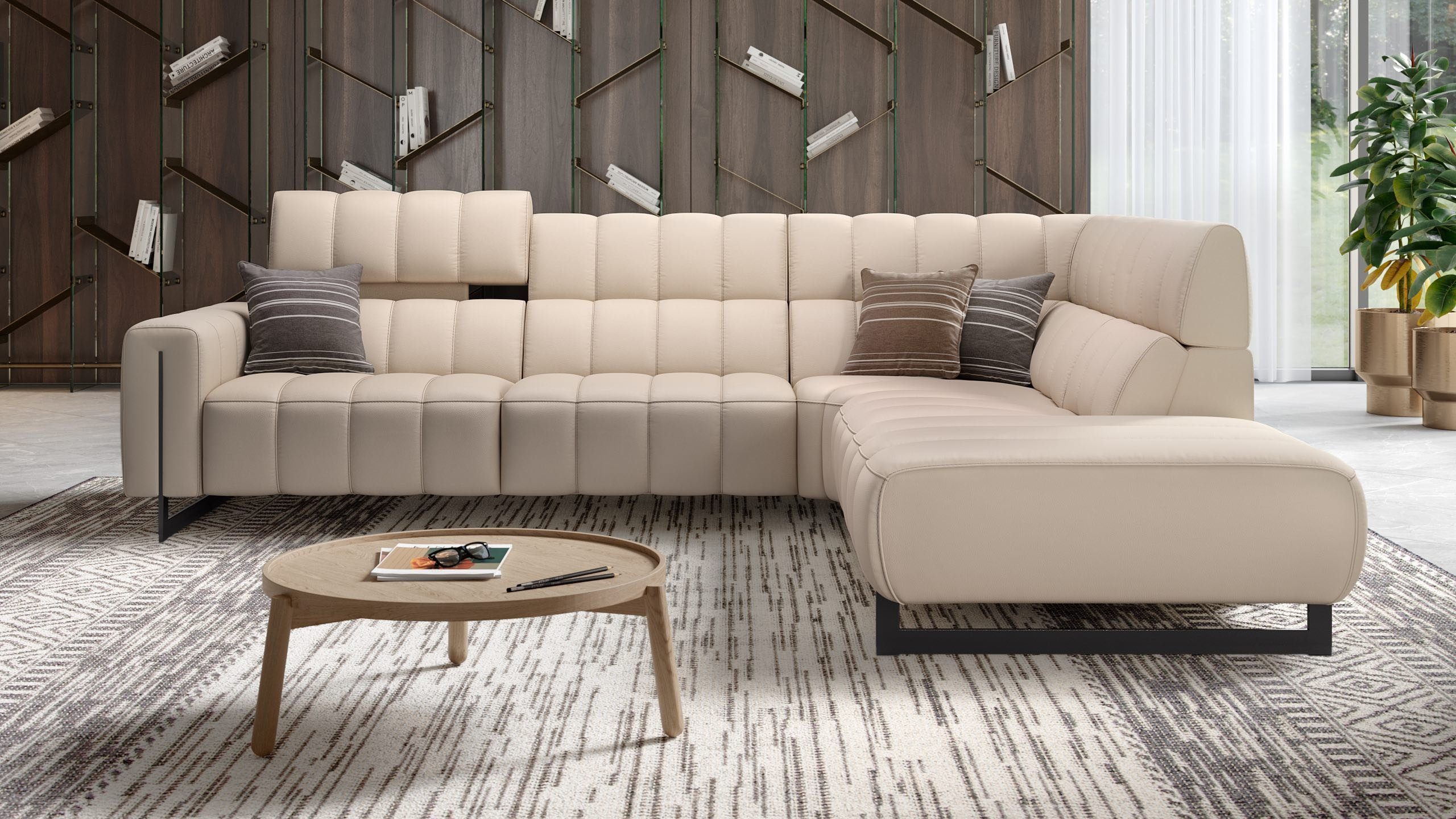 Sofanella Wohnlandschaft Leder VENETO, Wohnlandschaft, Ecksofa, Sofalandschaft, XXL Sofa, Leder Sofas