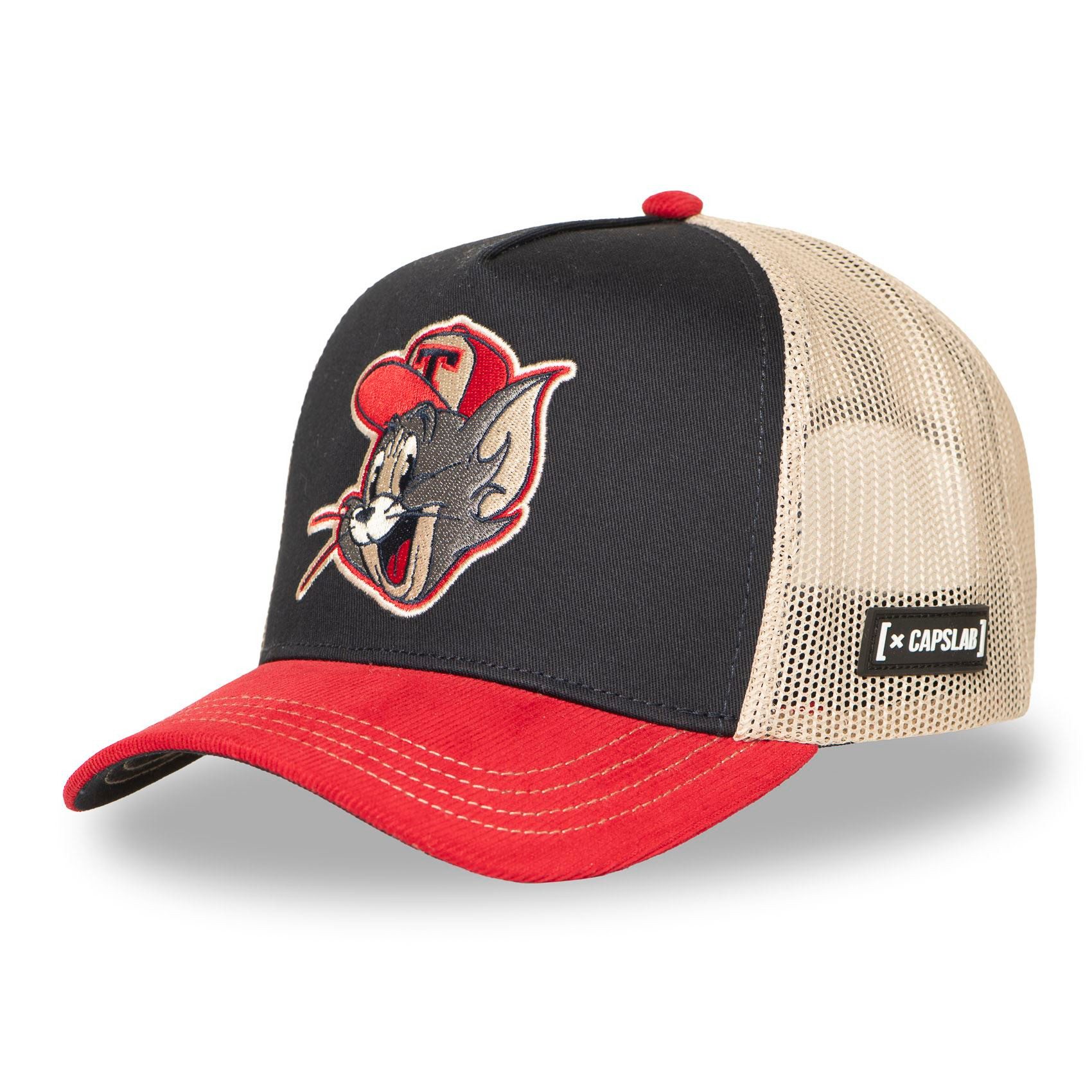Capslab Trucker Cap CAPSLAB Premium Trucker Cap TOM & JERRY (Basecap, Basecap, Meshcap, Trucker Kappe) Innenbänder: bedruckt