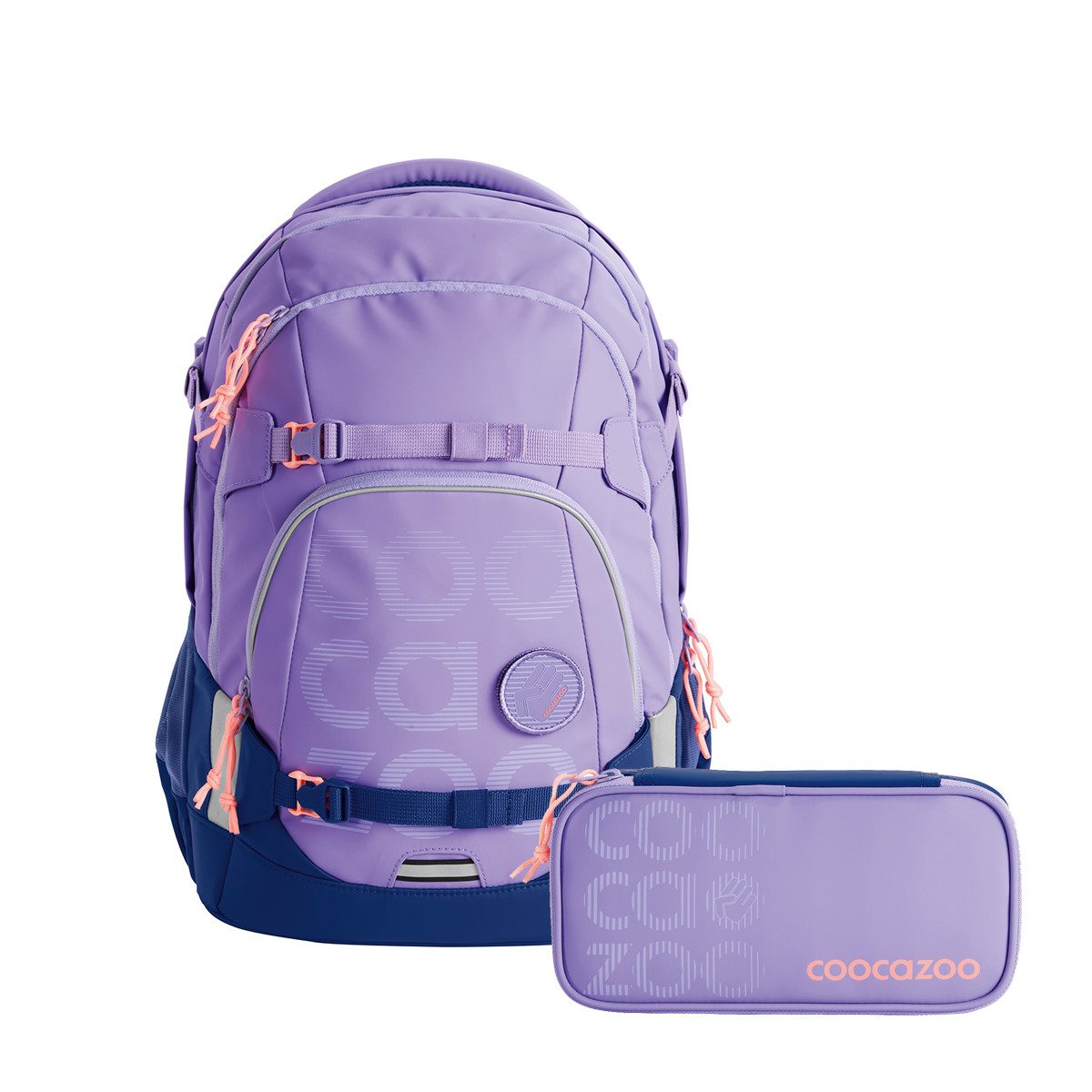 coocazoo Schulrucksack Coocazoo Mate Tarp Frosty Lilac Schulrucksack Set 2teilig