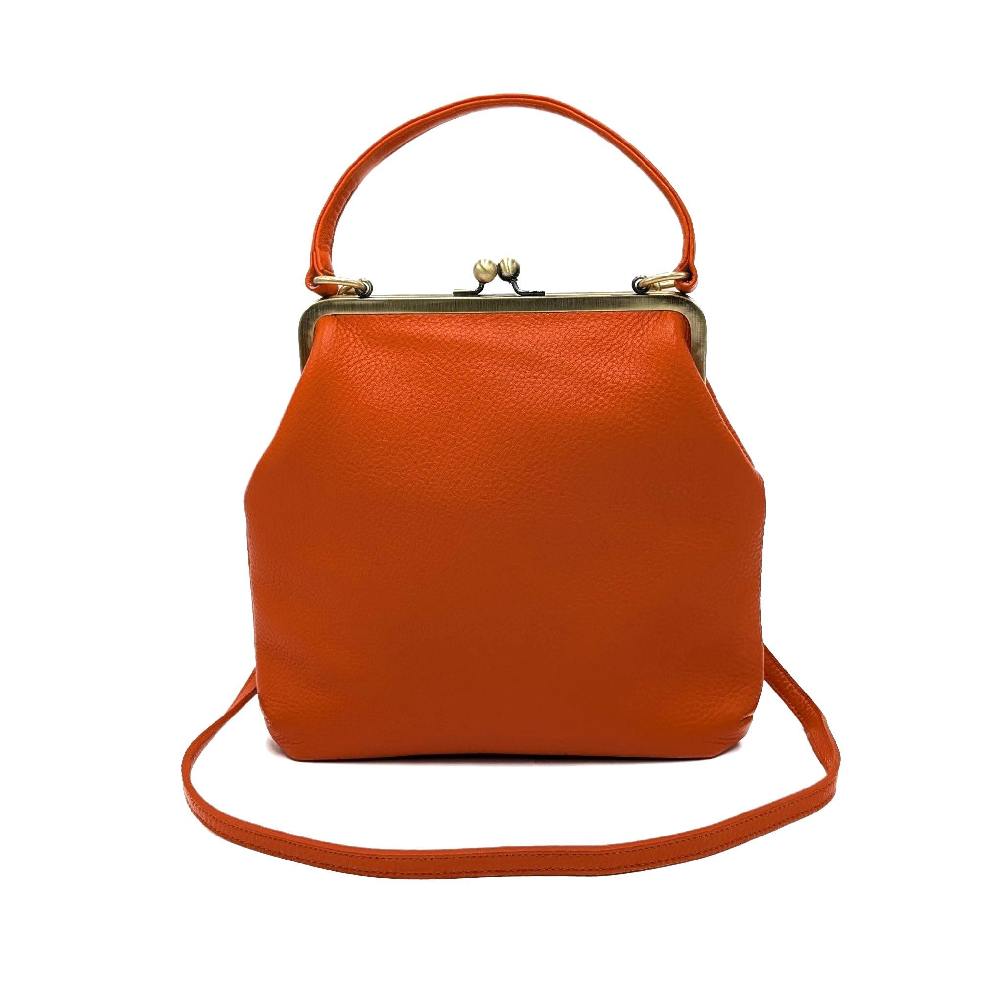 Taschenkinder Schultertasche Vintage Ledertasche Damen - Handtasche Zoe, Retro Umhängetasche, Echtes Leder vom Rind