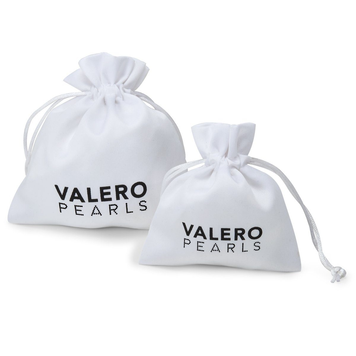 Valero Pearls Paar Creolen gelbgold, Süßwasser-Zuchtperlen mit